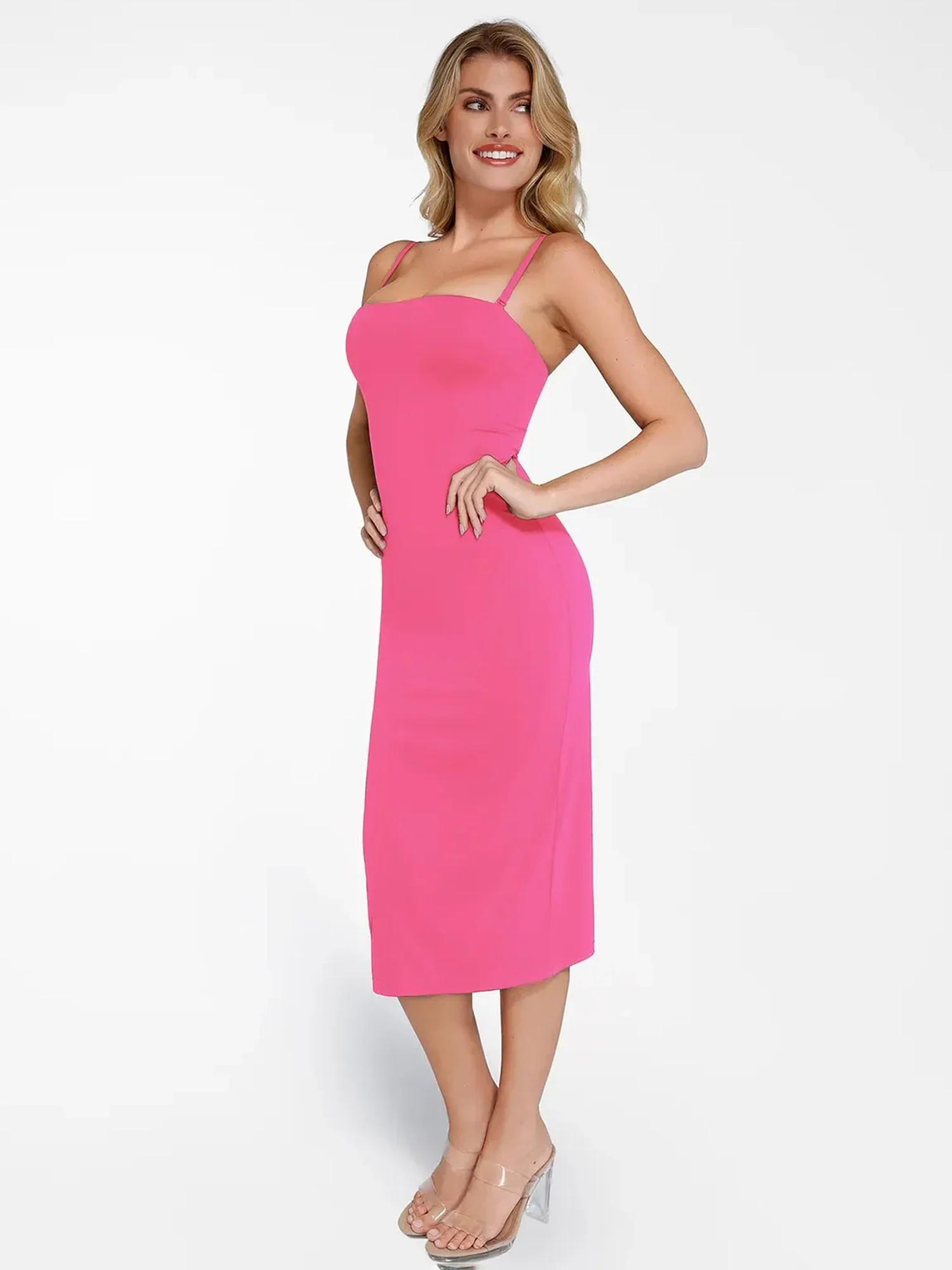 Popilush Bluetag Cooling Shapewear Slimming Midi Tube Dress - Image 10