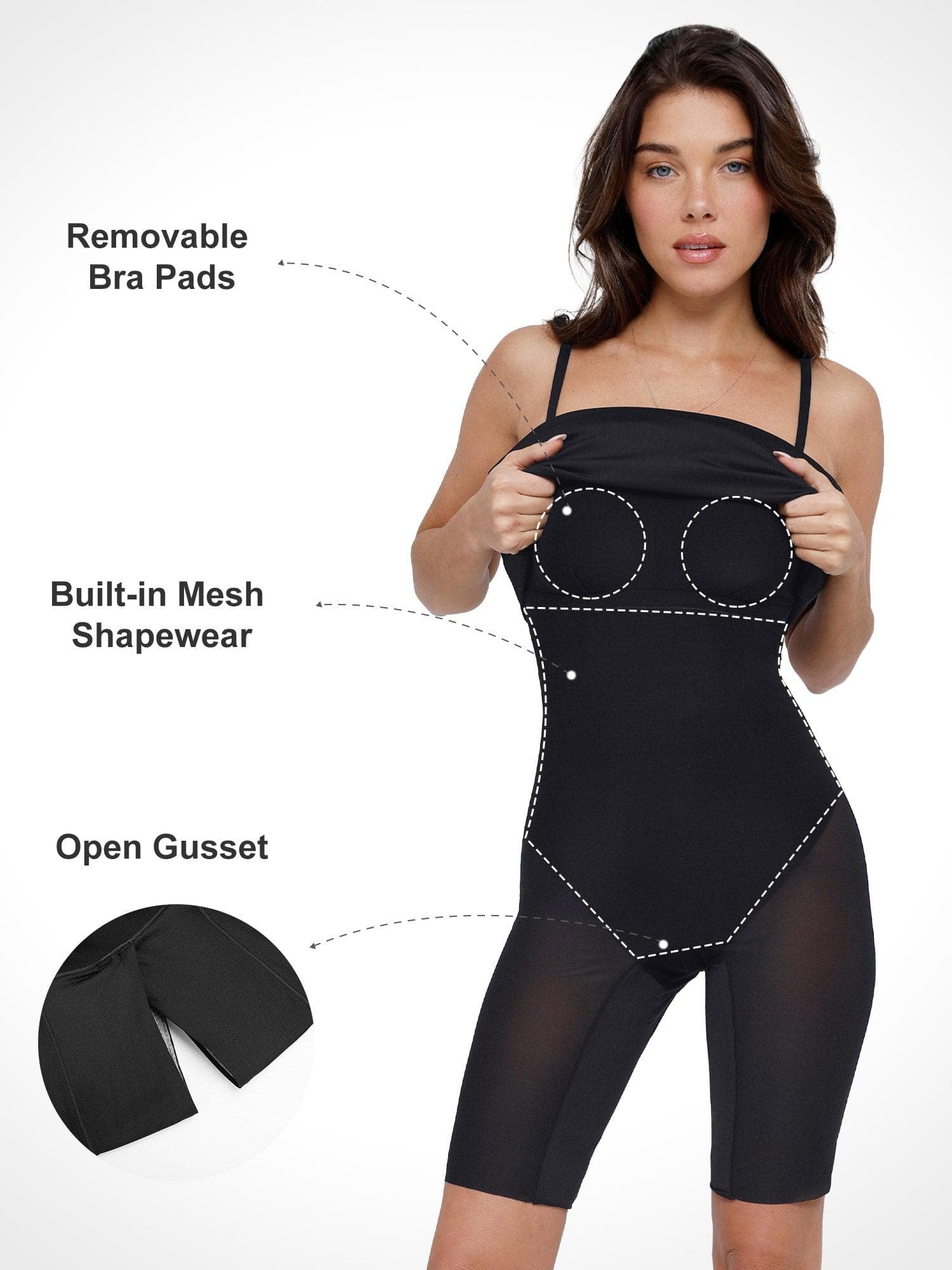 Popilush Bluetag Cooling Shapewear Slimming Midi Tube Dress - Image 21