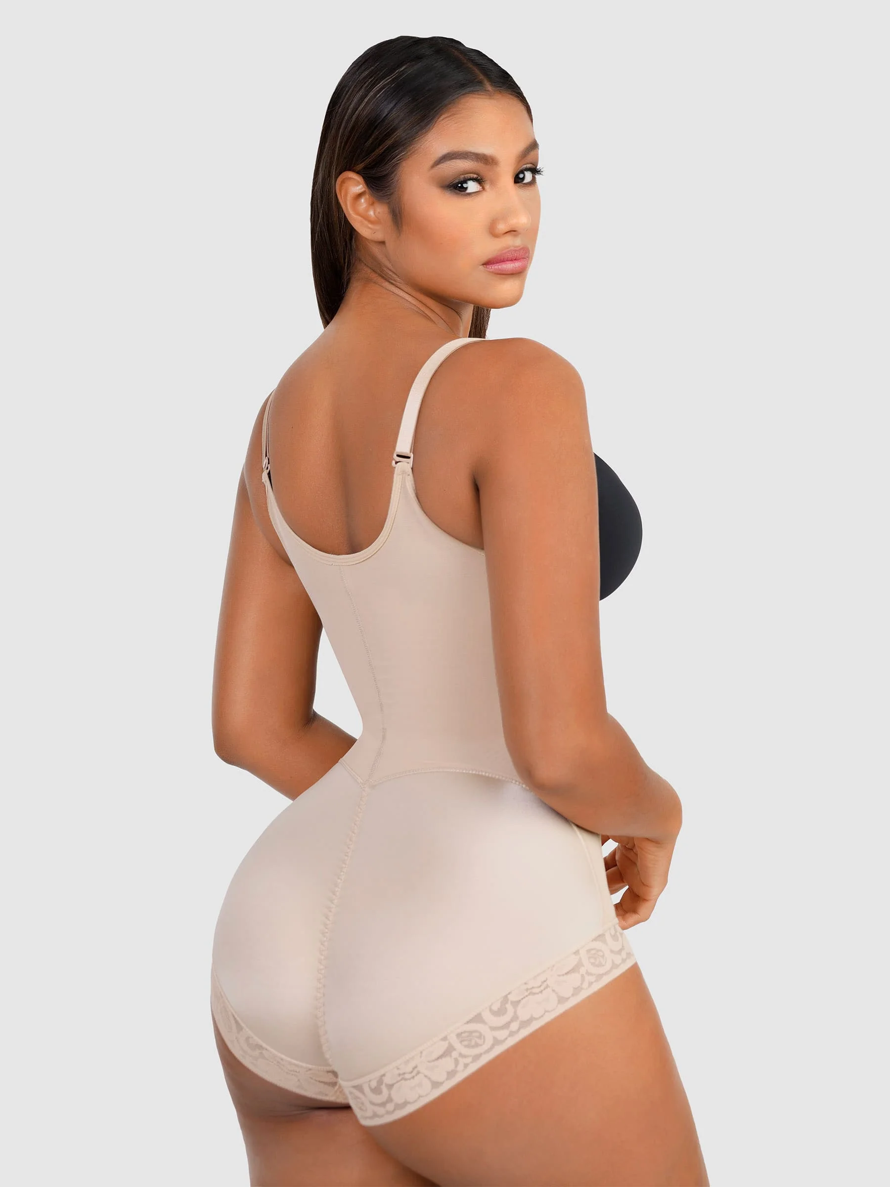 Feelingirl Adjustable U-Plunge Front Zipper Shapewear - Image 11
