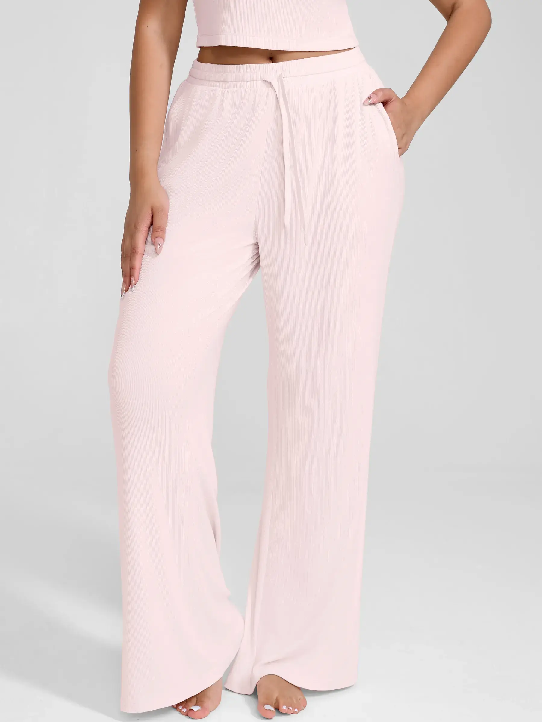 Feelingirl Breathable Ribbed Loungewear Pants - Image 14