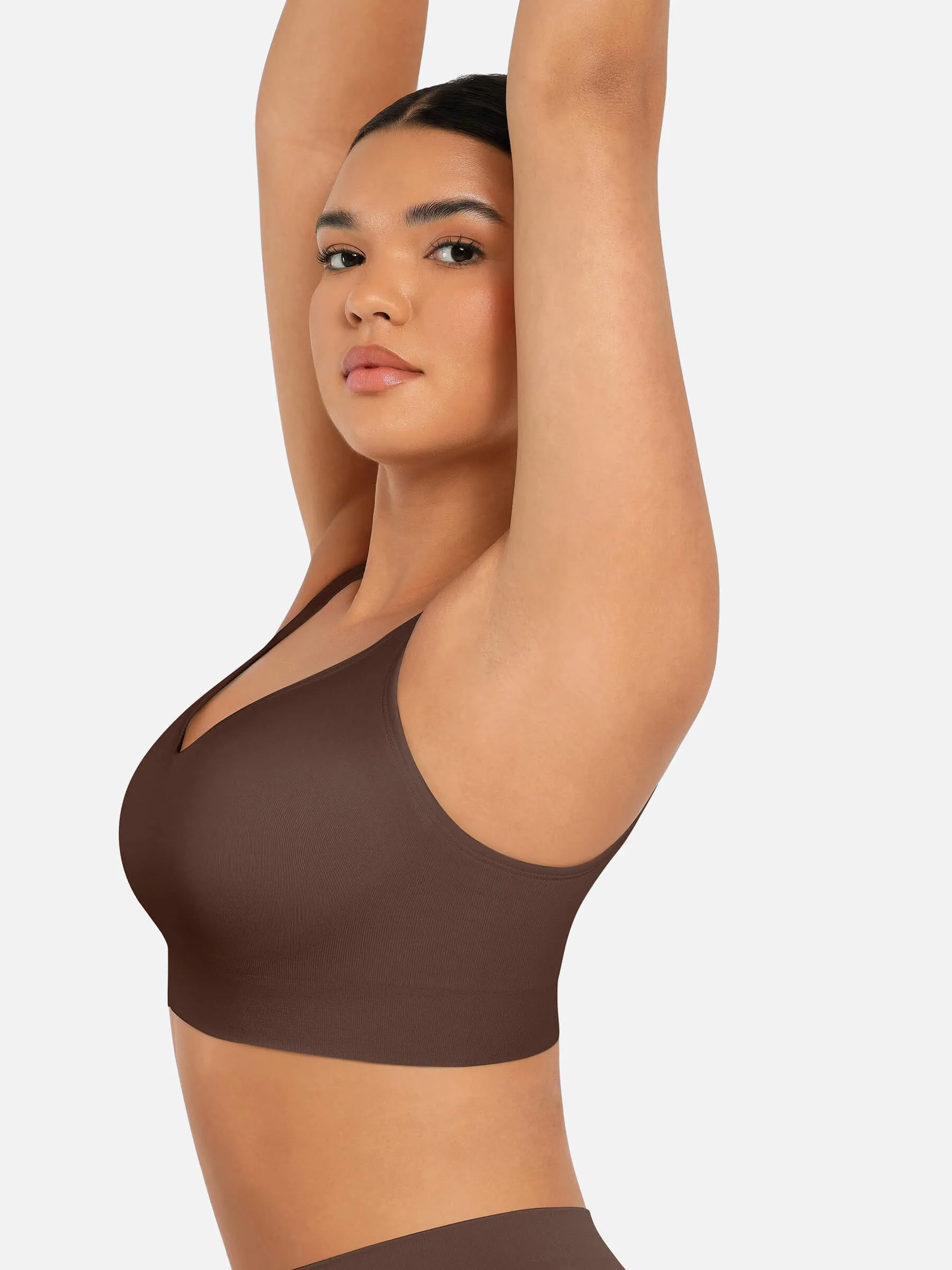 Feelingirl Built-in Soft Cups Full Coverage Wireless Bra - Image 42