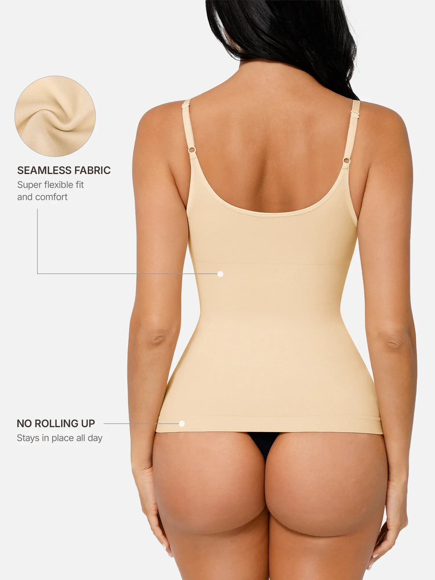 Feelingirl Bust Support Waist and Abdomen Control Shape Tank Top Vest - Image 27