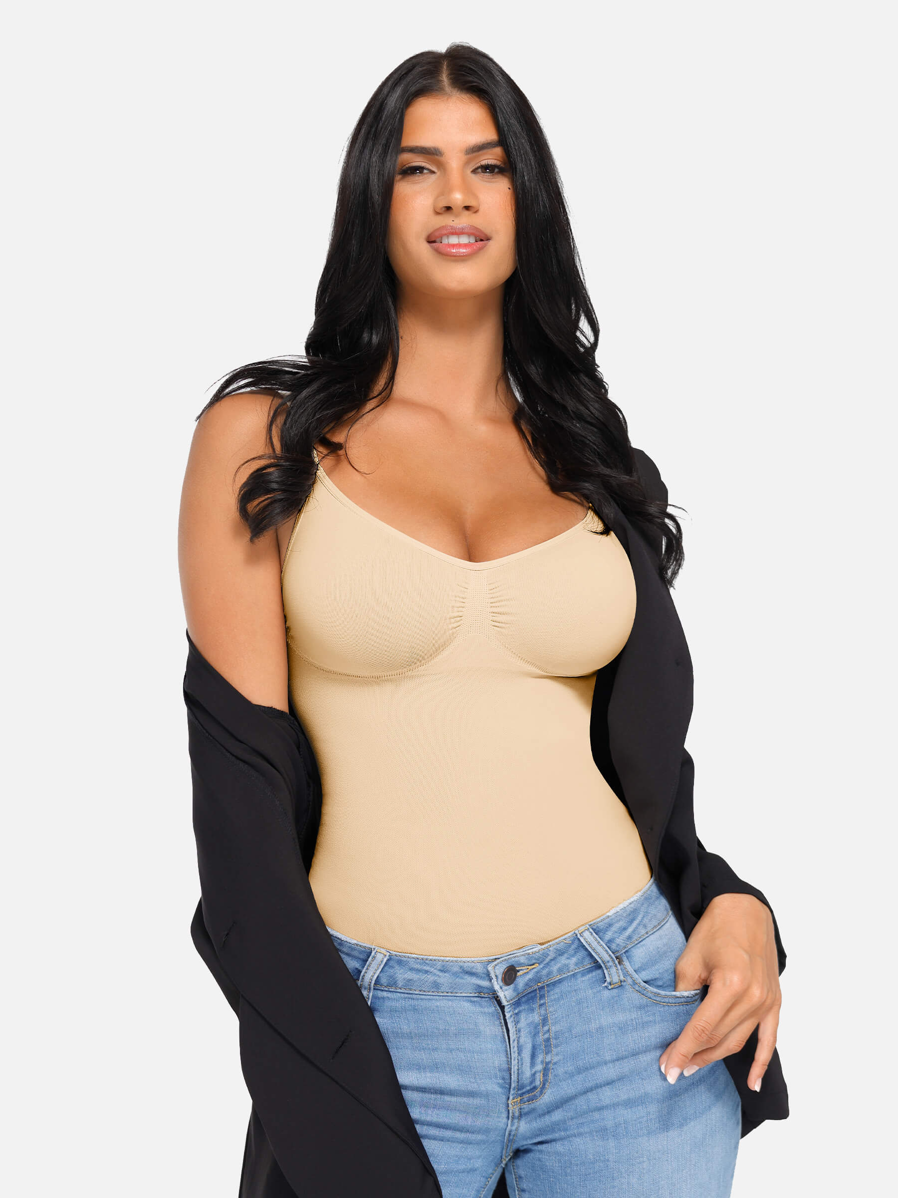 Feelingirl Bust Support Waist and Abdomen Control Shape Tank Top Vest - Image 28
