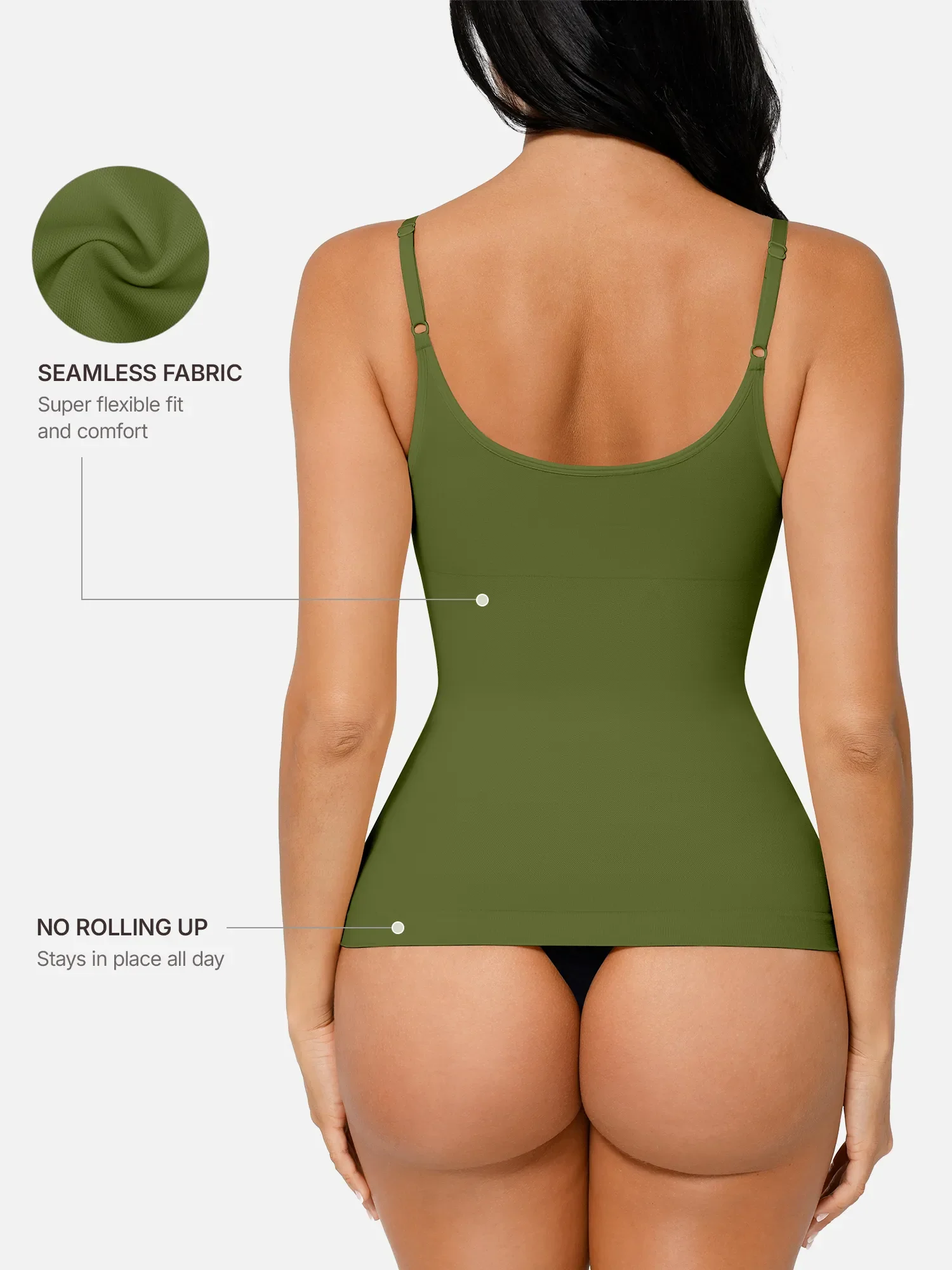 Feelingirl Bust Support Waist and Abdomen Control Shape Tank Top Vest - Image 39