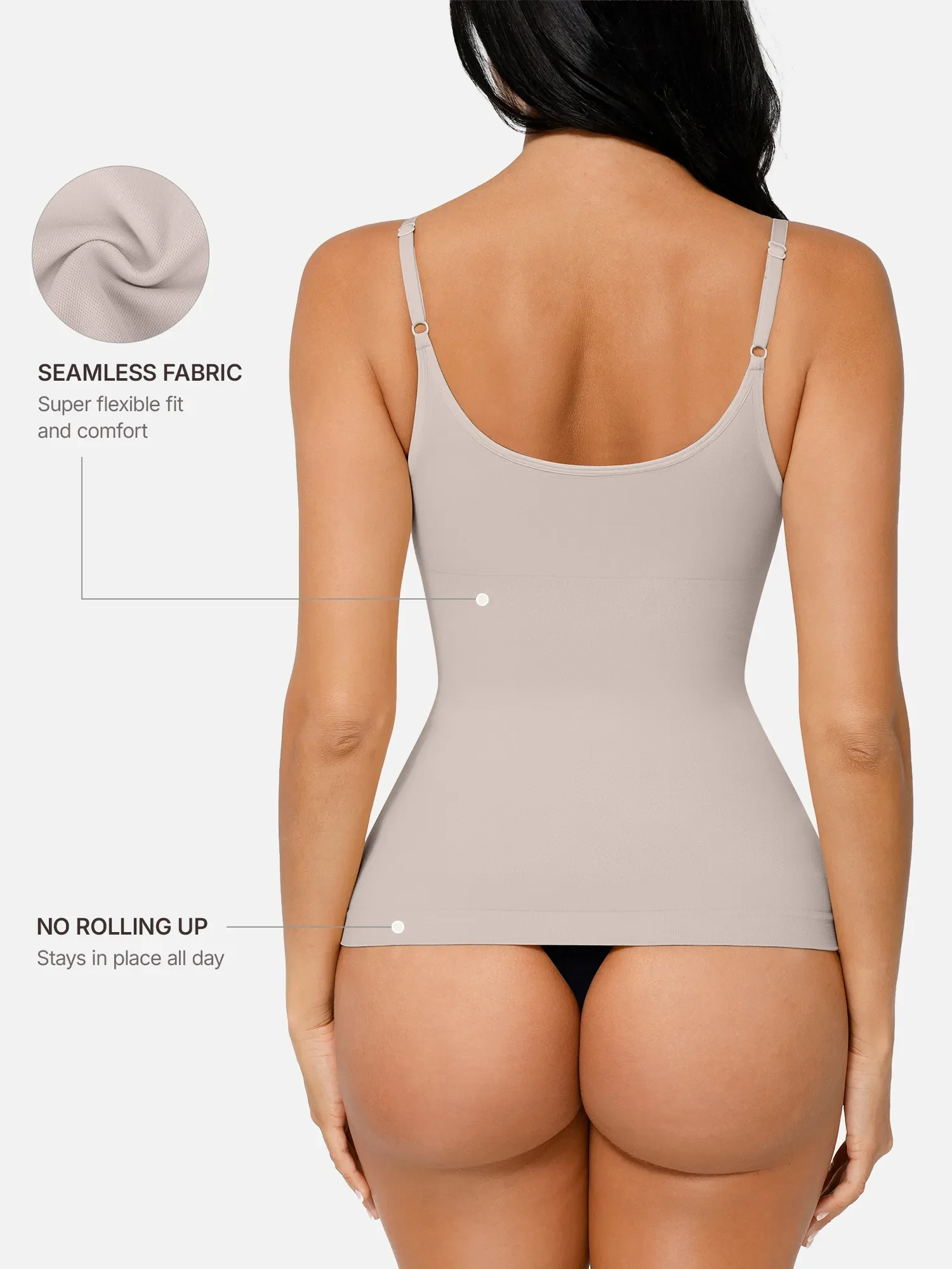 Feelingirl Bust Support Waist and Abdomen Control Shape Tank Top Vest - Image 45
