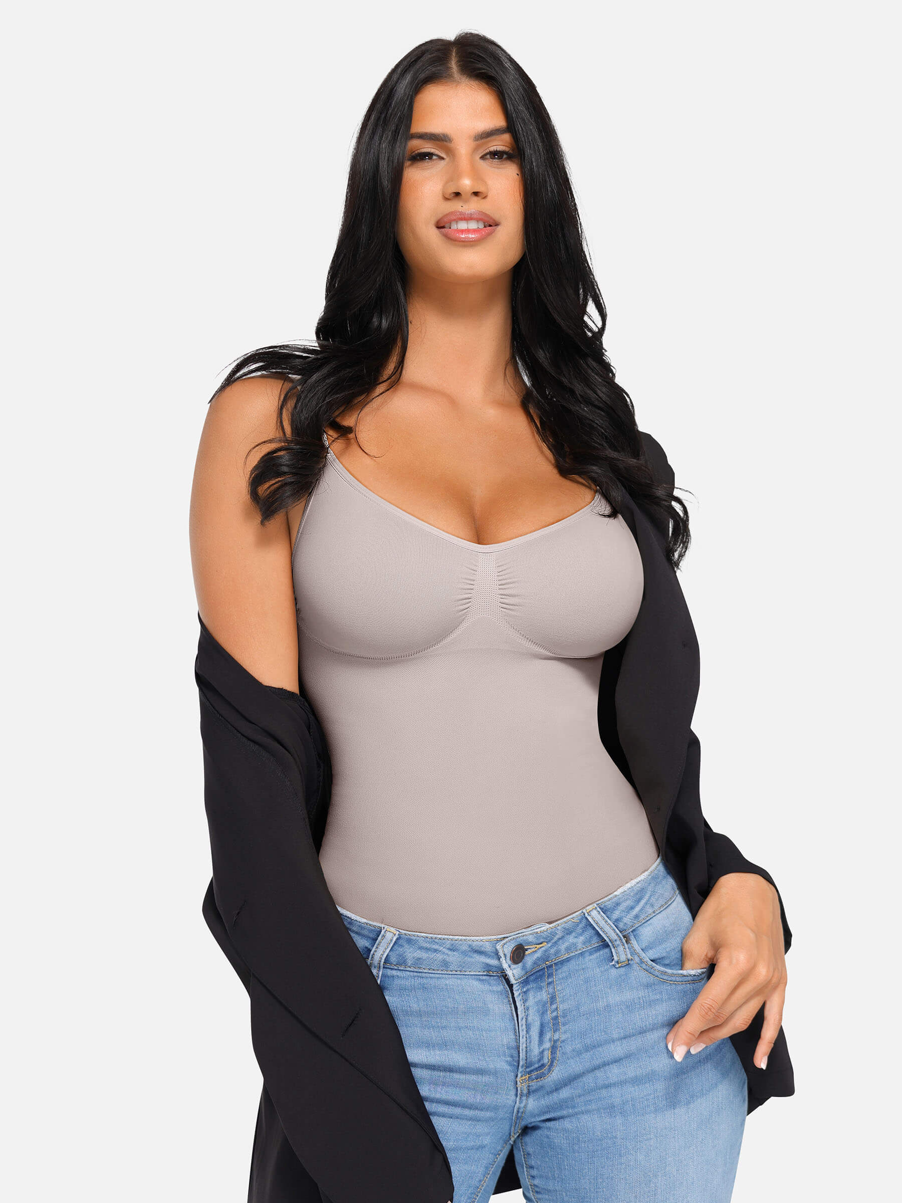 Feelingirl Bust Support Waist and Abdomen Control Shape Tank Top Vest - Image 46