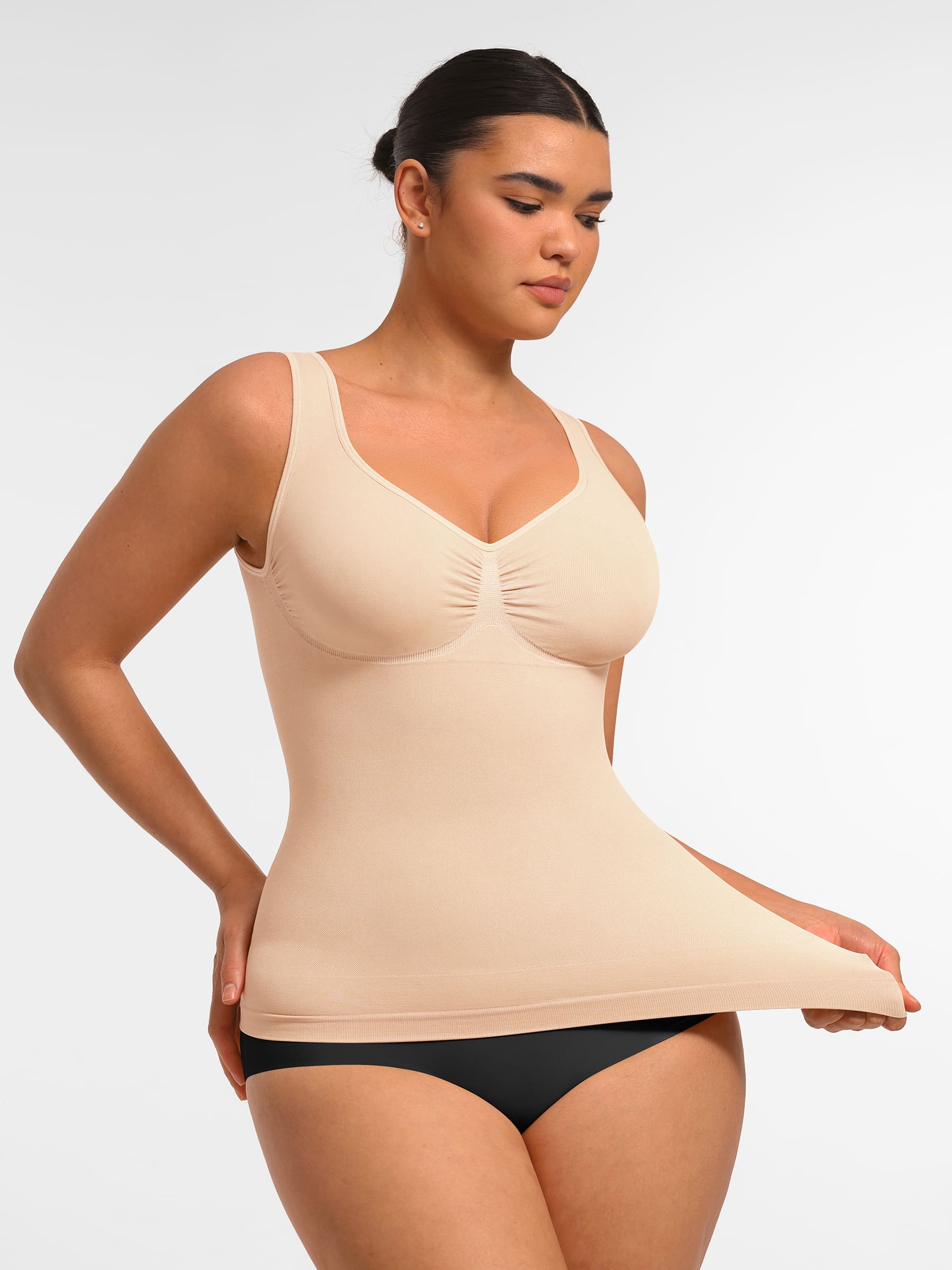 Feelingirl Bust Support Waist and Abdomen Control Shape  Wide Straps Tank Top - Image 10