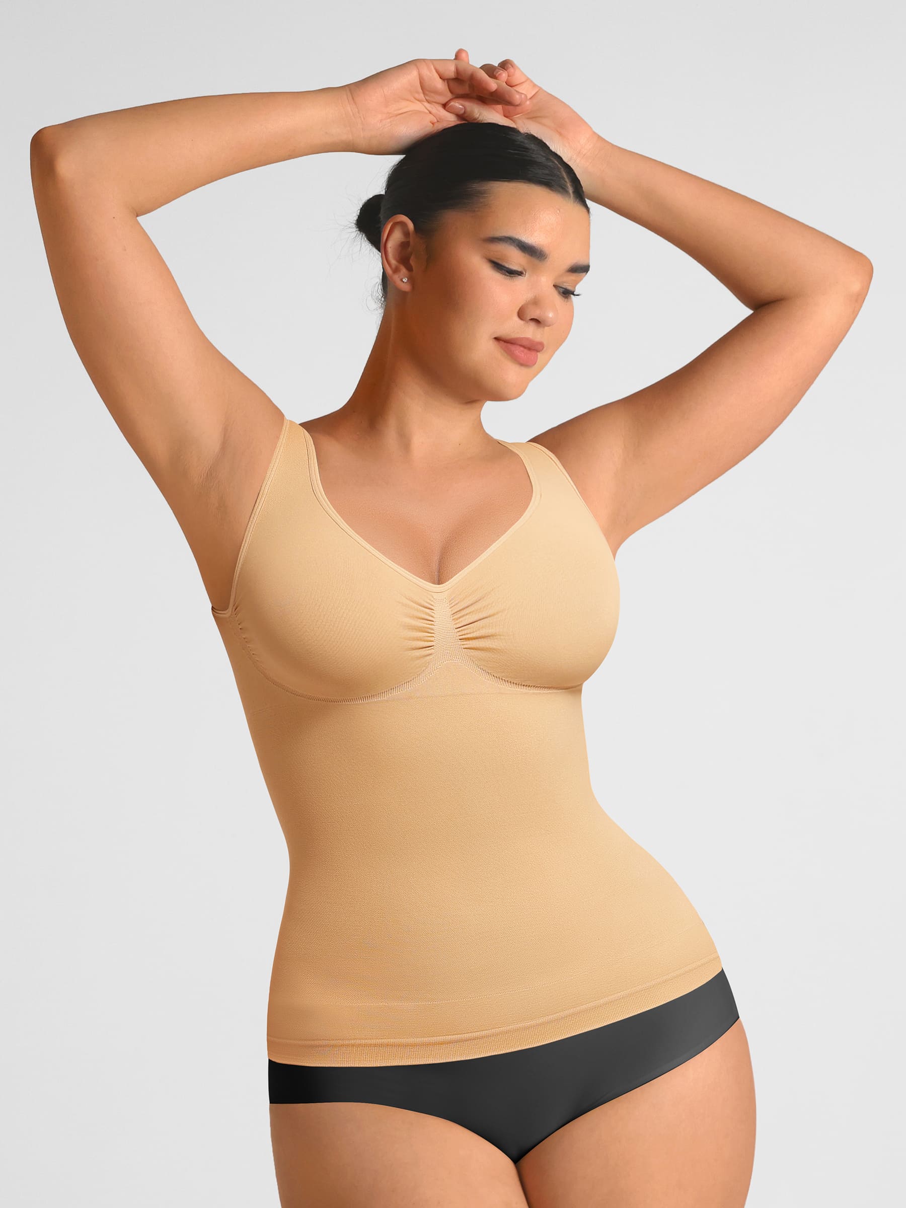 Feelingirl Bust Support Waist and Abdomen Control Shape  Wide Straps Tank Top - Image 19