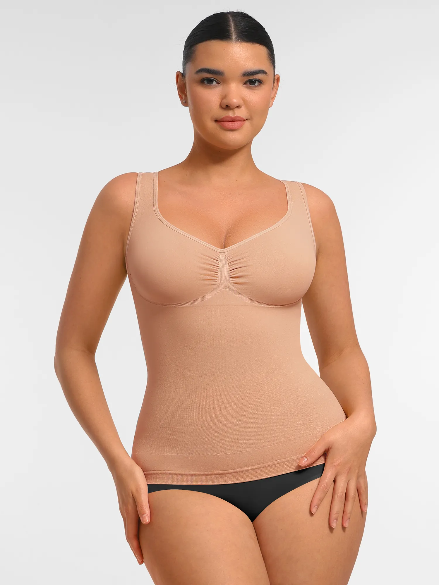 Feelingirl Bust Support Waist and Abdomen Control Shape  Wide Straps Tank Top - Image 32