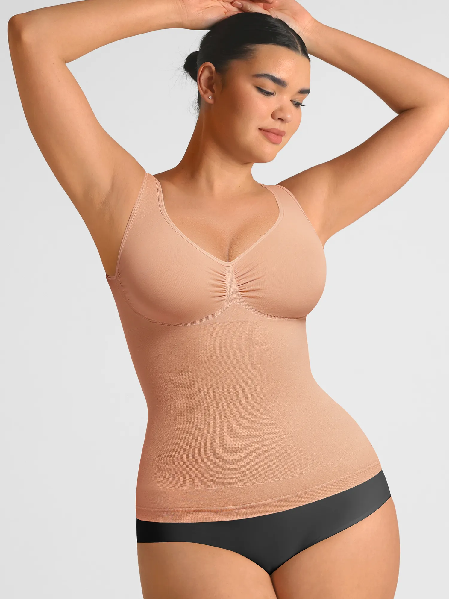 Feelingirl Bust Support Waist and Abdomen Control Shape  Wide Straps Tank Top - Image 35