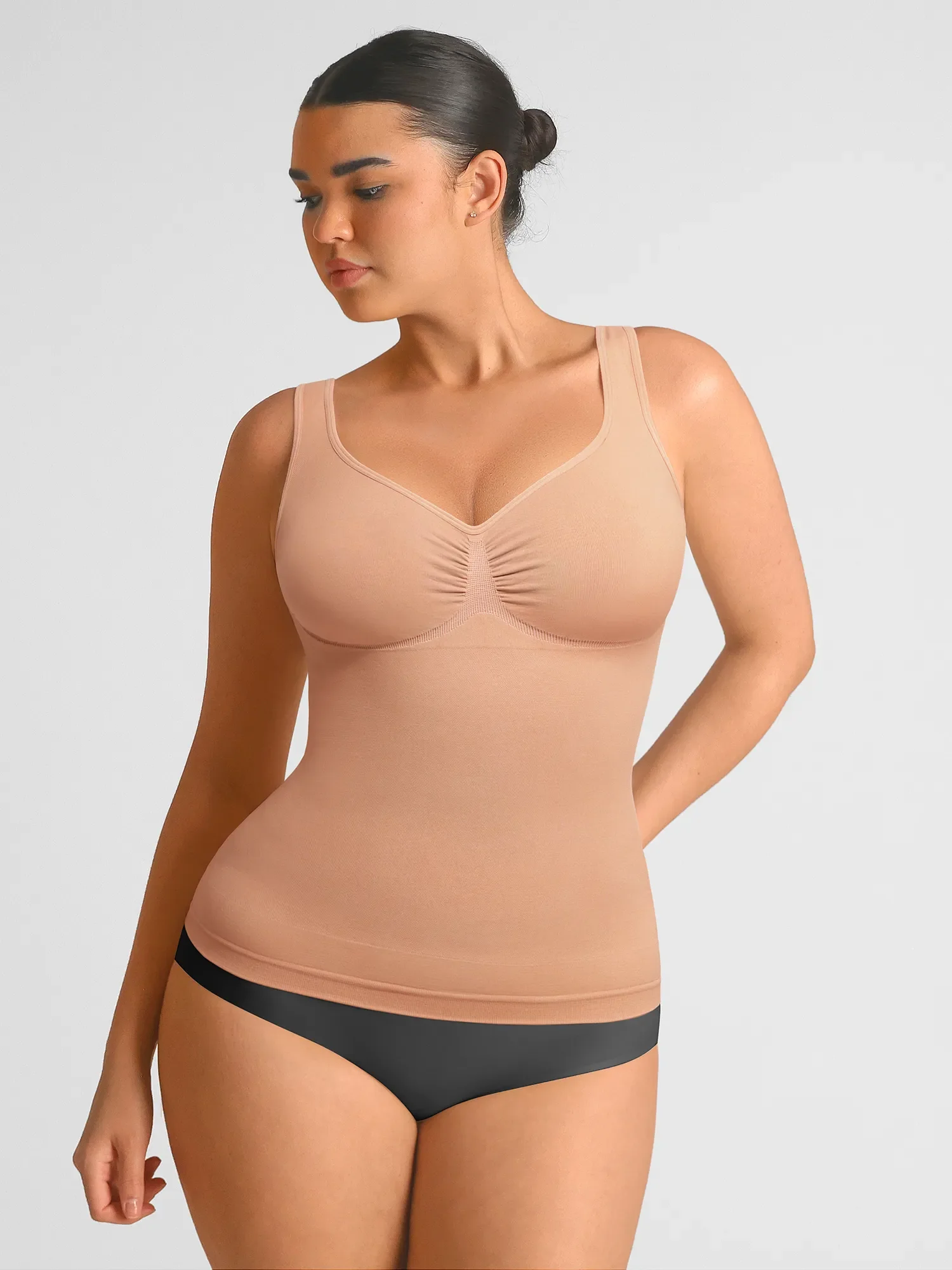 Feelingirl Bust Support Waist and Abdomen Control Shape  Wide Straps Tank Top - Image 36