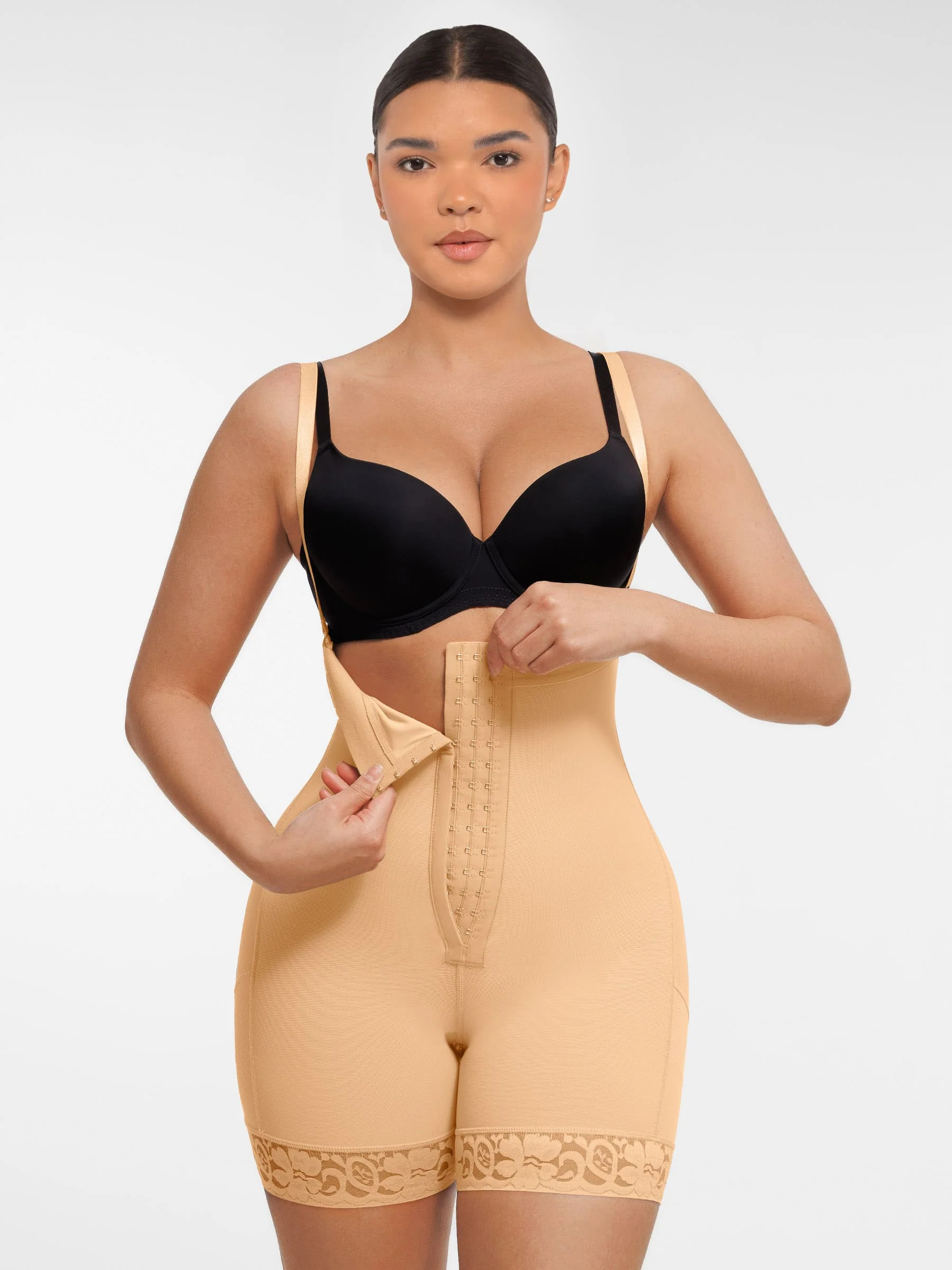 Feelingirl Butt Lifting Body Shaper with Zip Crotch Smooth Tummy Control - Image 10