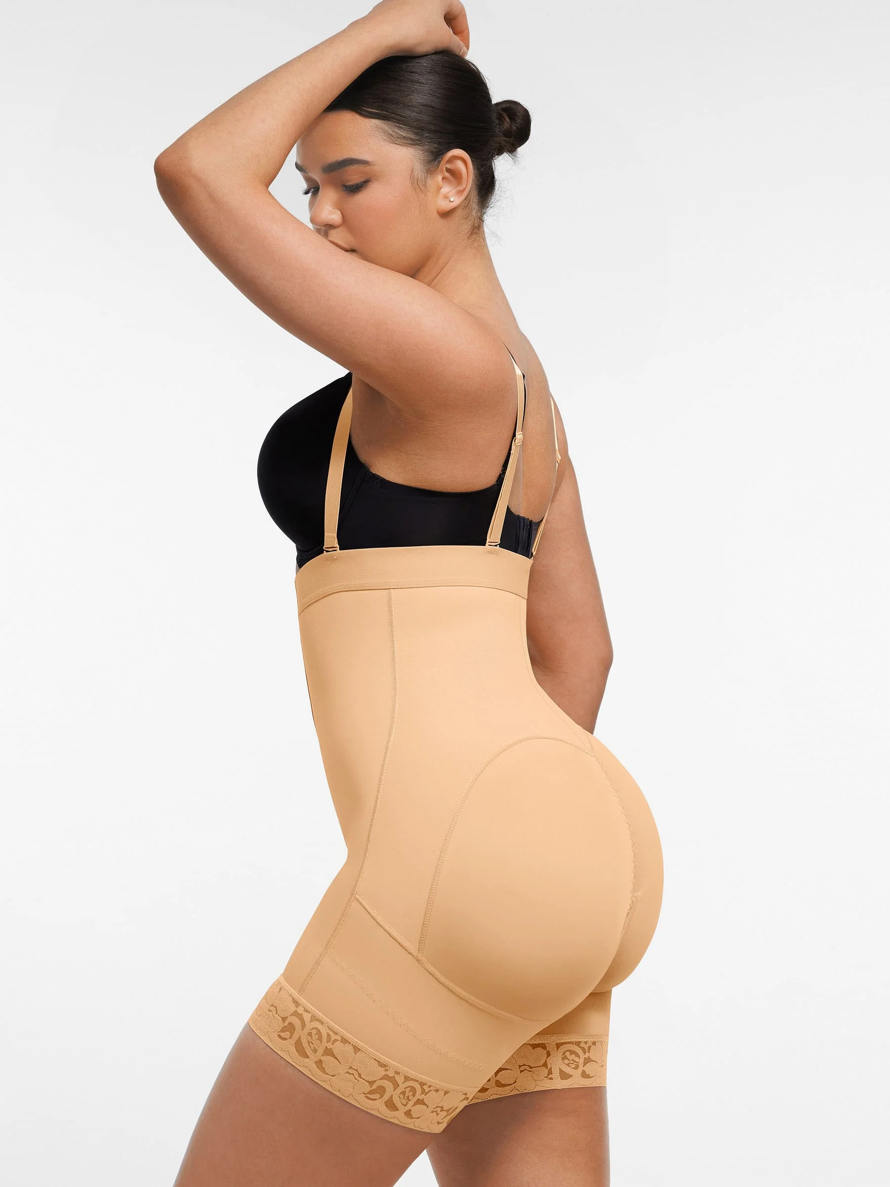 Feelingirl Butt Lifting Body Shaper with Zip Crotch Smooth Tummy Control - Image 13