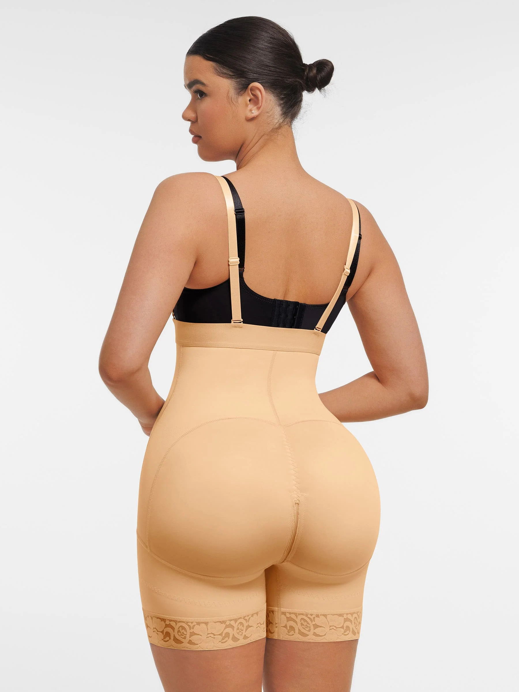 Feelingirl Butt Lifting Body Shaper with Zip Crotch Smooth Tummy Control - Image 14
