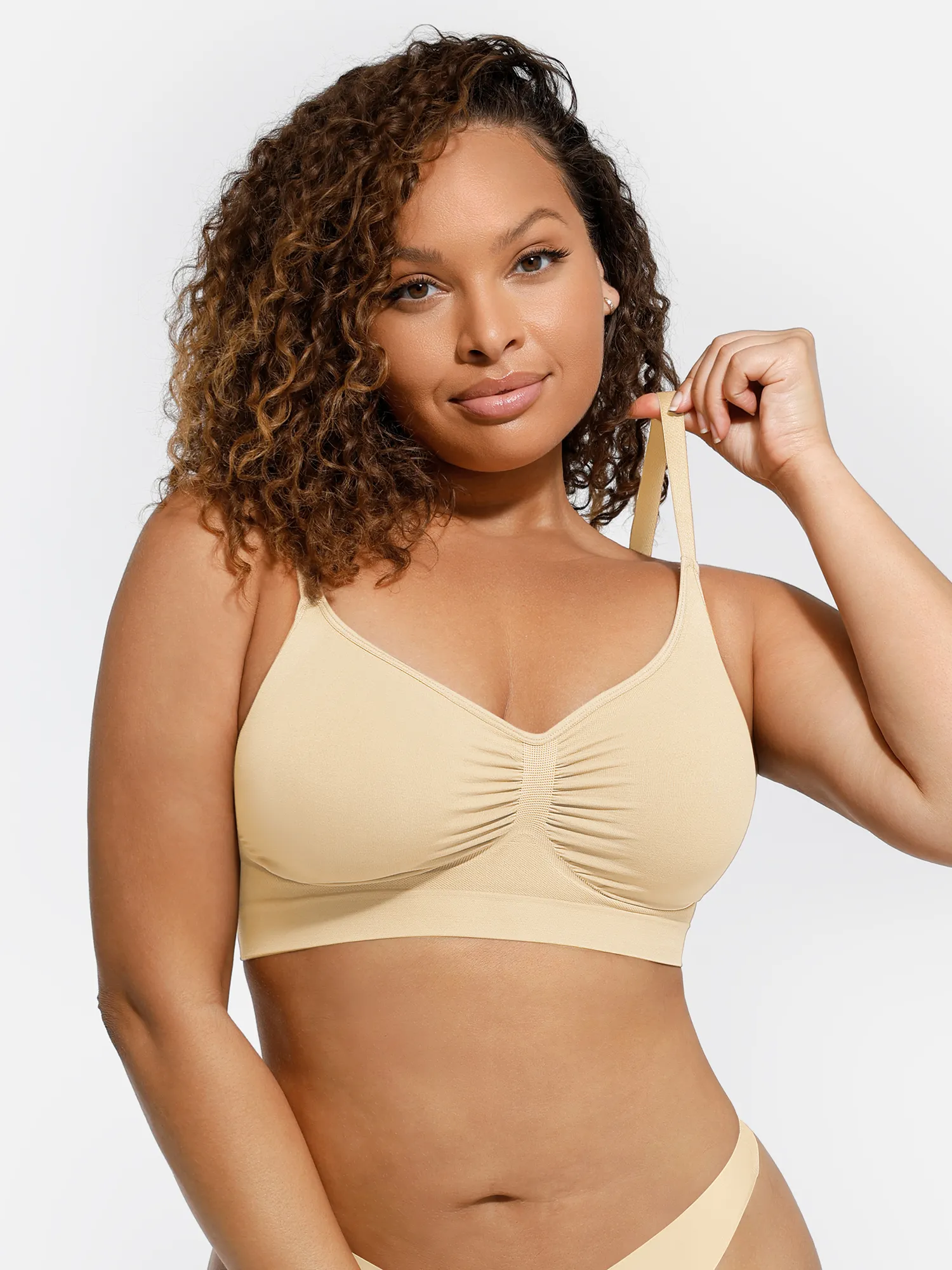 Feelingirl Everyday Wireless Bra Unlined Soft Bra - Image 25