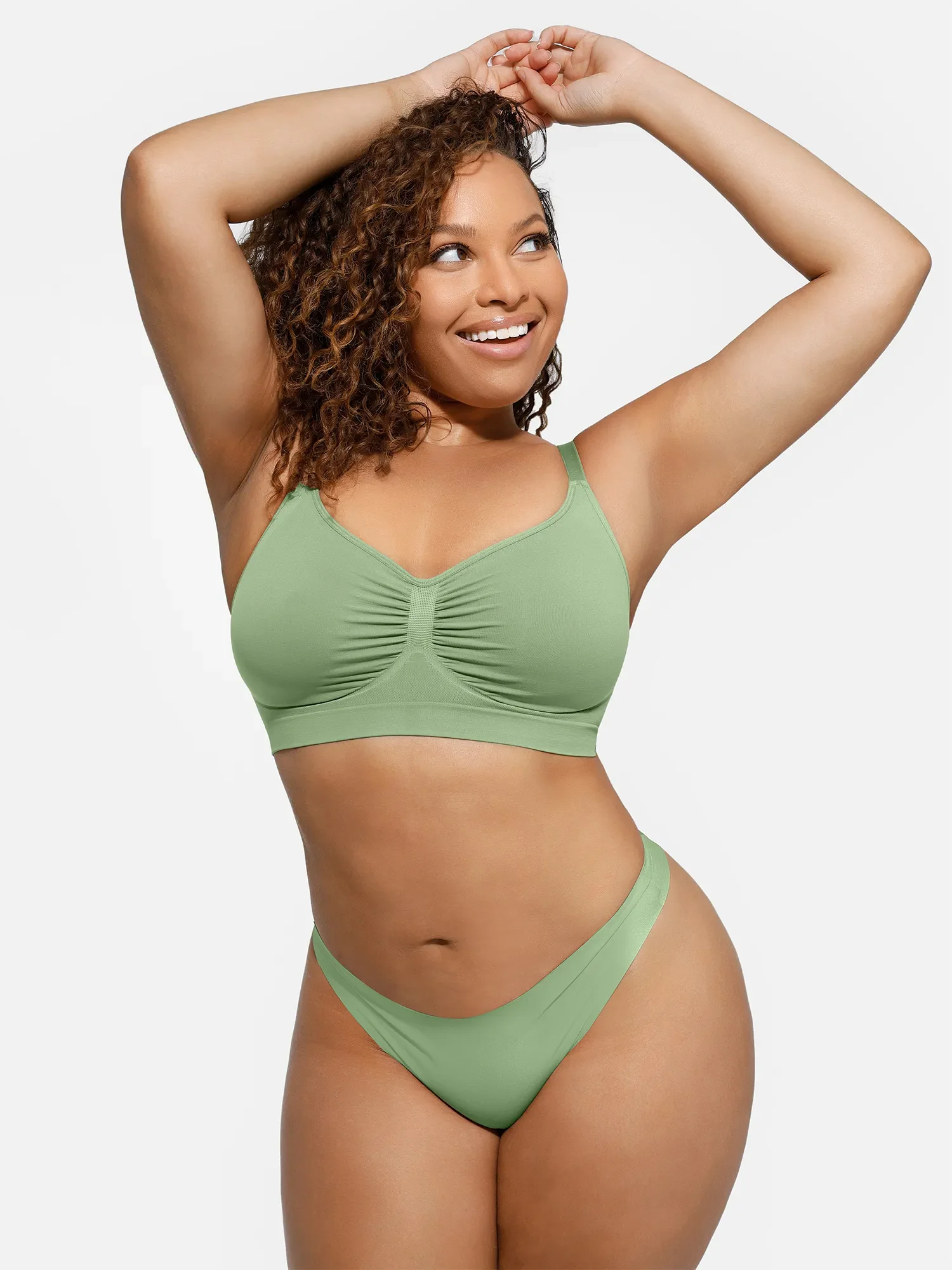 Feelingirl Everyday Wireless Bra Unlined Soft Bra - Image 40
