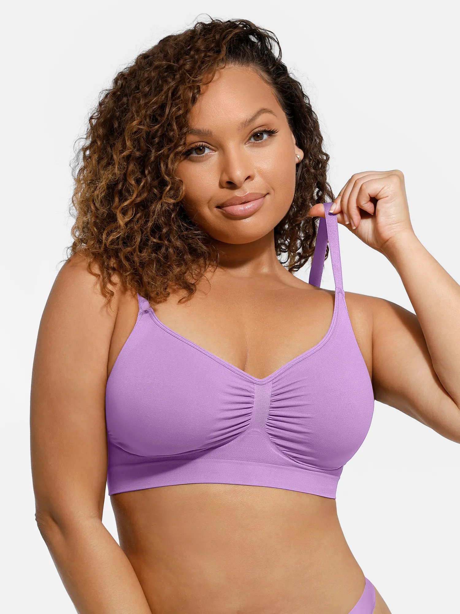 Feelingirl Everyday Wireless Bra Unlined Soft Bra - Image 73
