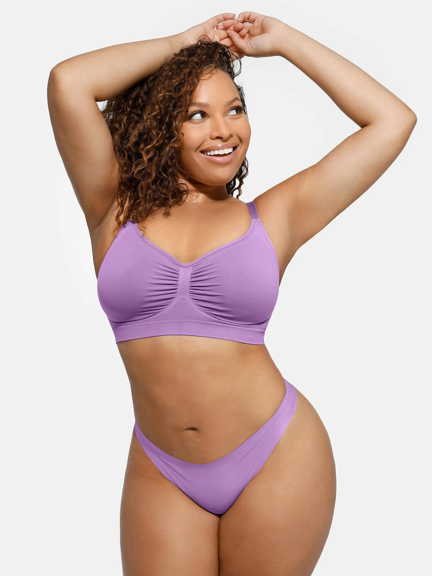 Feelingirl Everyday Wireless Bra Unlined Soft Bra - Image 80