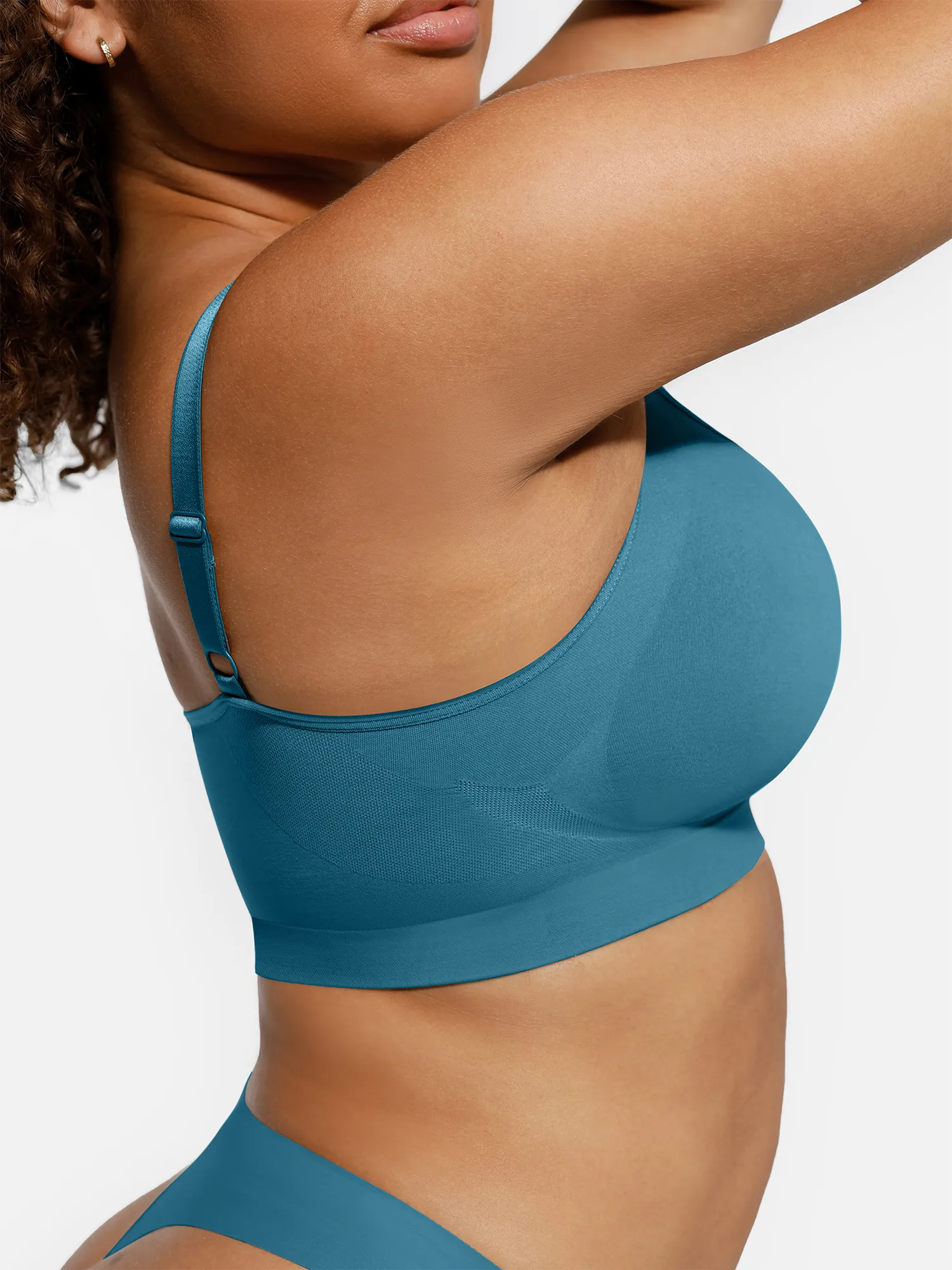 Feelingirl Everyday Wireless Bra Unlined Soft Bra - Image 58