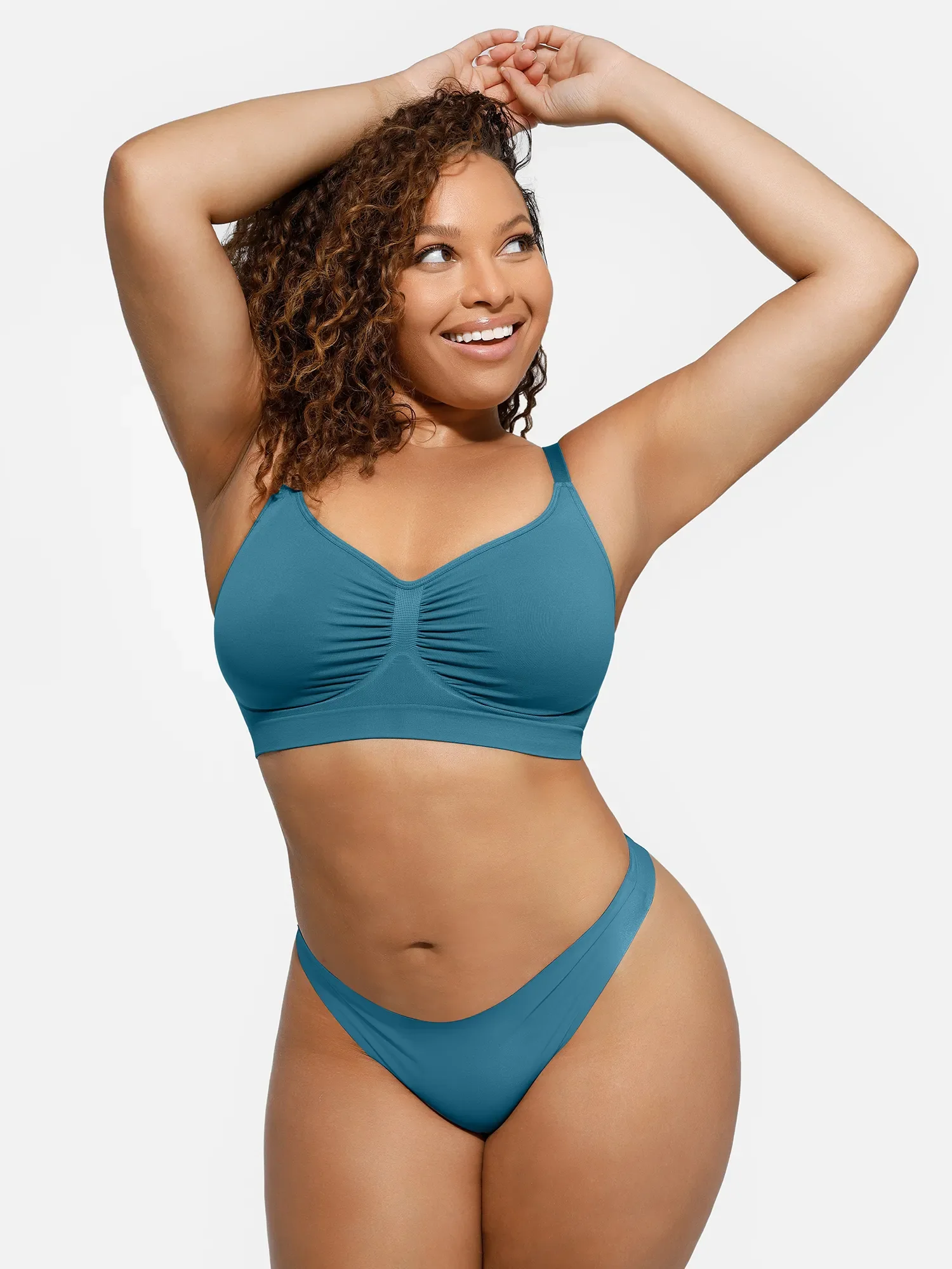 Feelingirl Everyday Wireless Bra Unlined Soft Bra - Image 63