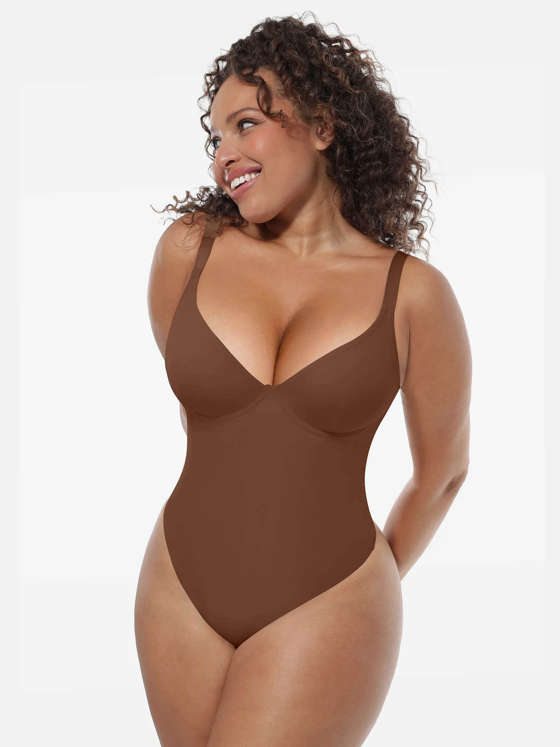 Feelingirl Deep V-Neck Shapewear Bodysuit - Image 14