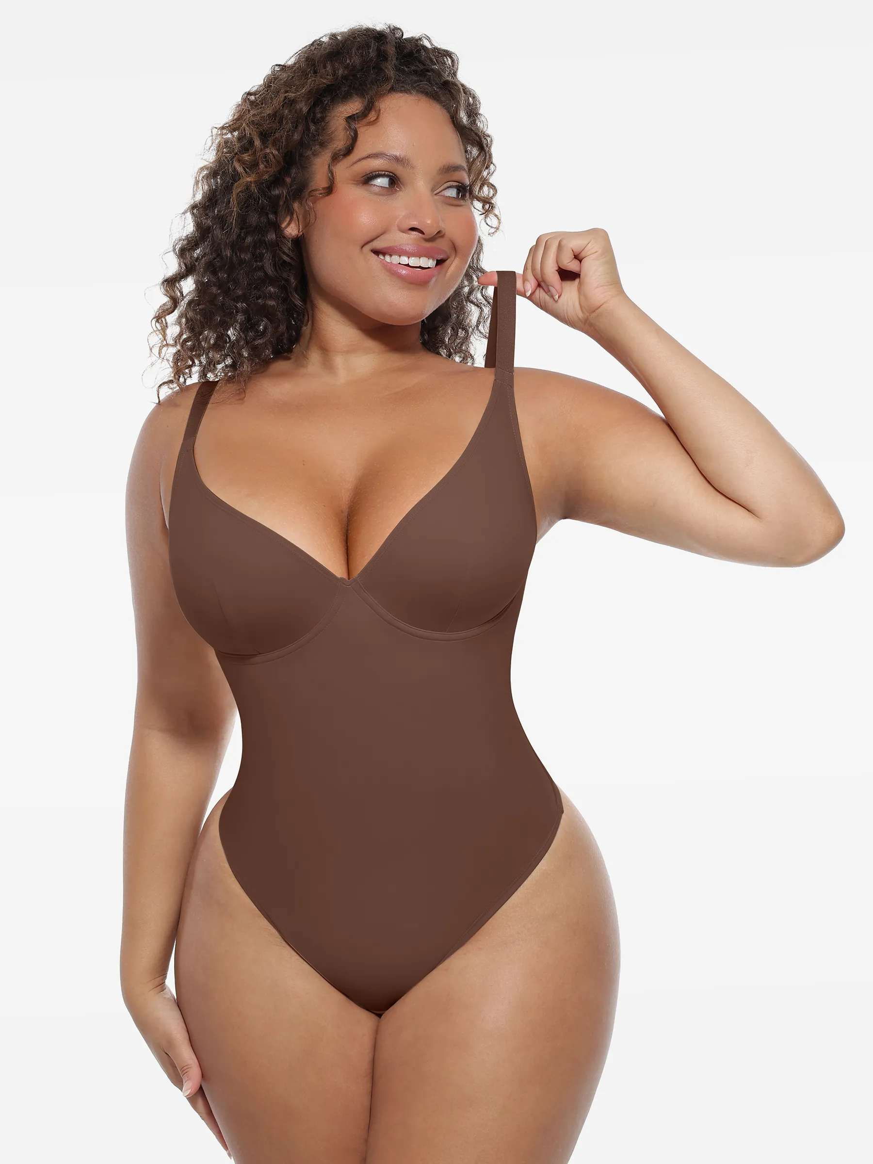 Feelingirl Deep V-Neck Shapewear Bodysuit - Image 15