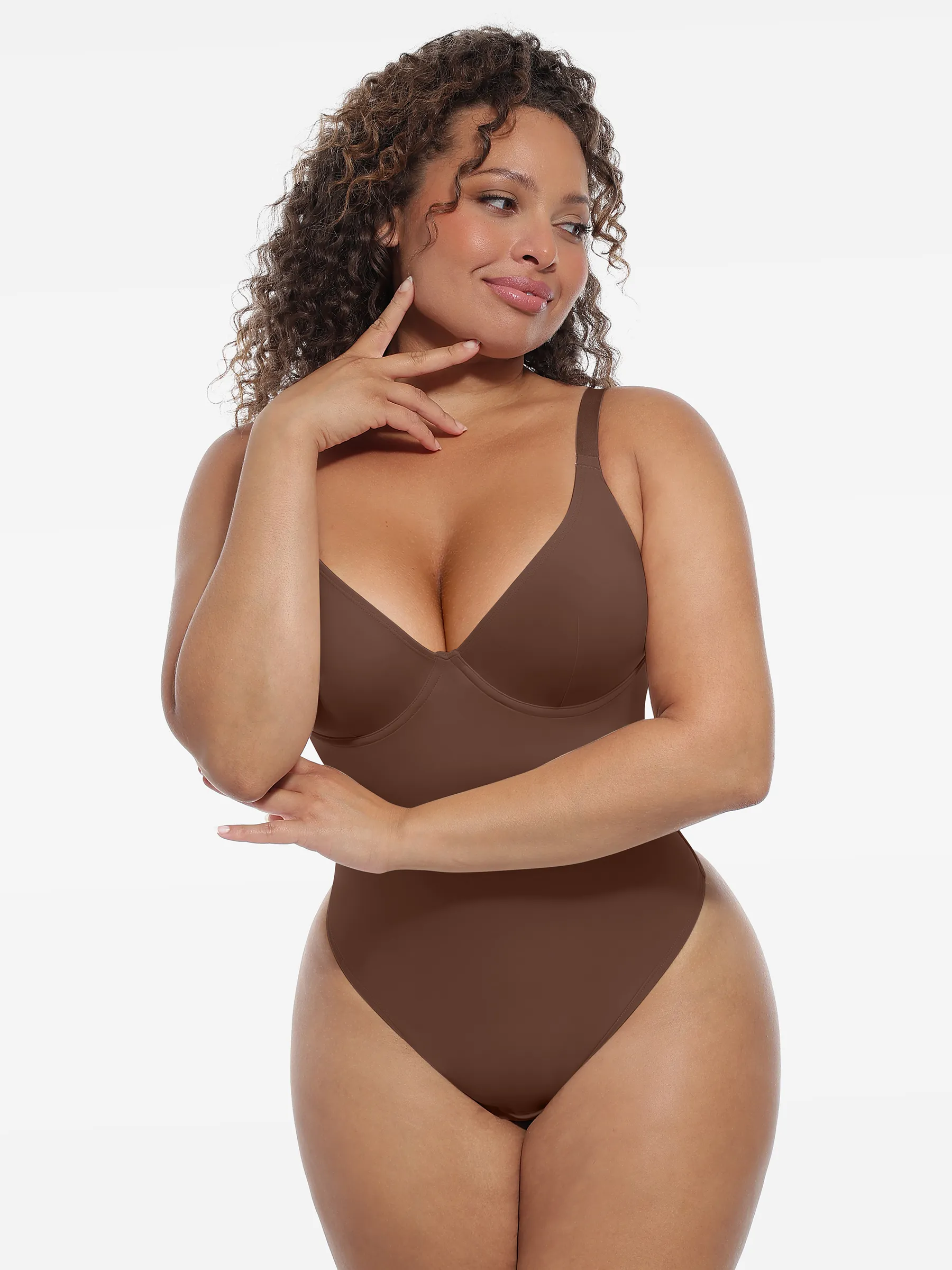Feelingirl Deep V-Neck Shapewear Bodysuit - Image 17