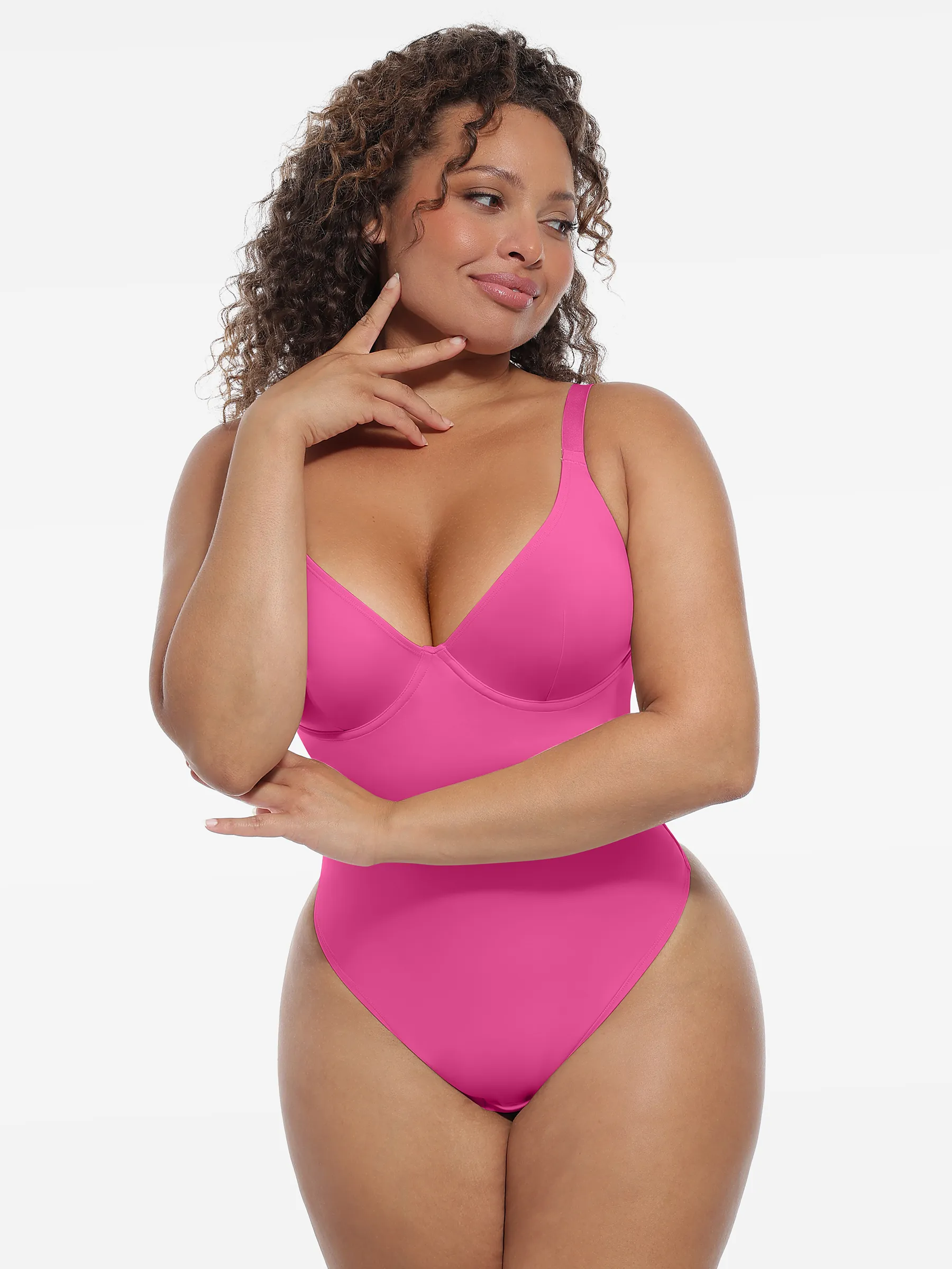Feelingirl Deep V-Neck Shapewear Bodysuit - Image 32