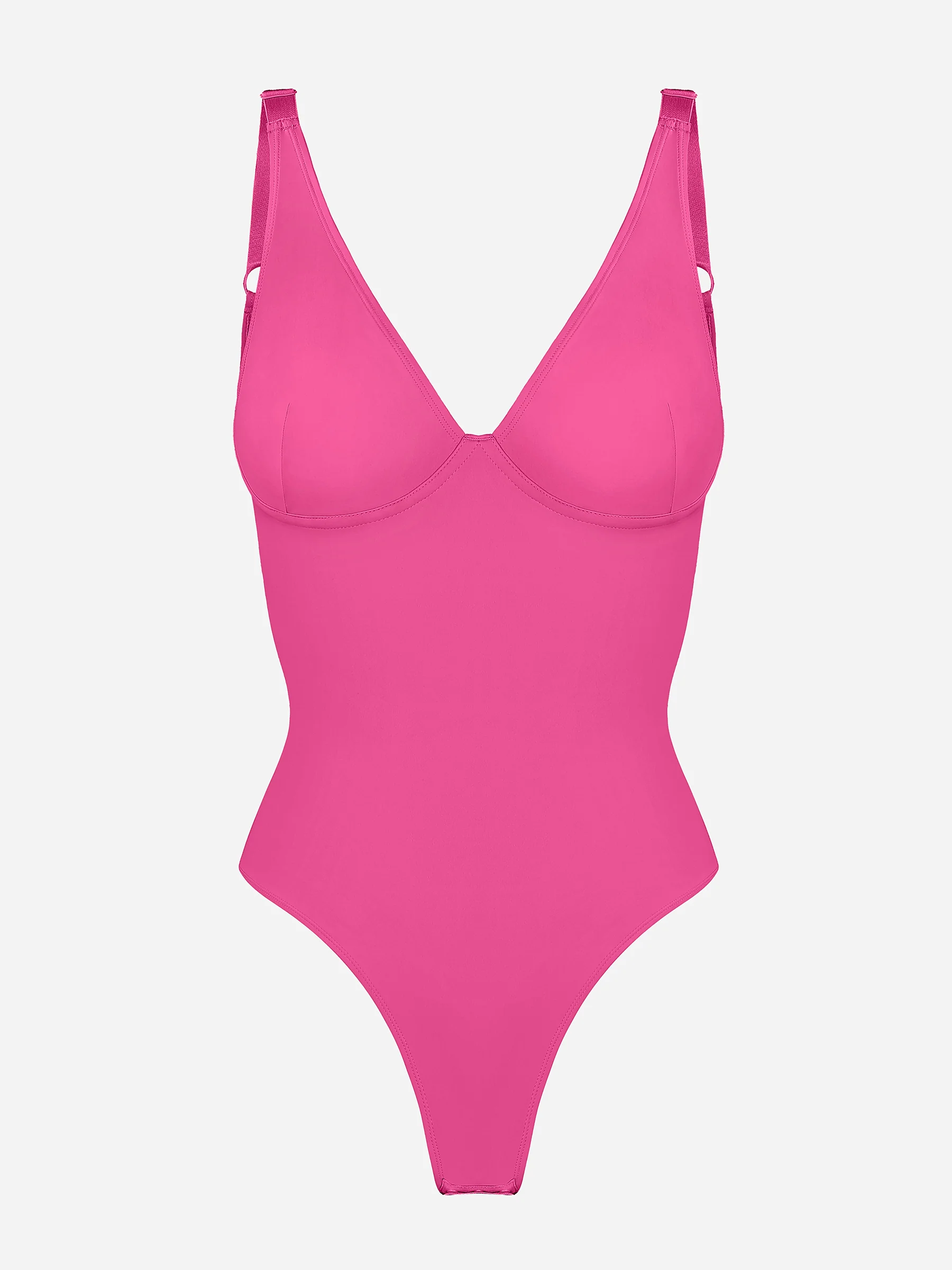 Feelingirl Deep V Neck Tummy Control Shapewear Bodysuit - Image 108