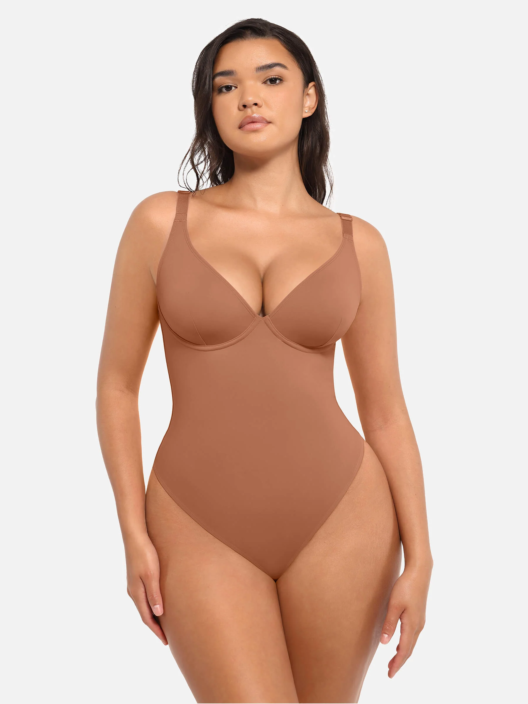 Feelingirl Deep V Neck Tummy Control Shapewear Bodysuit [BOGO] - Image 17
