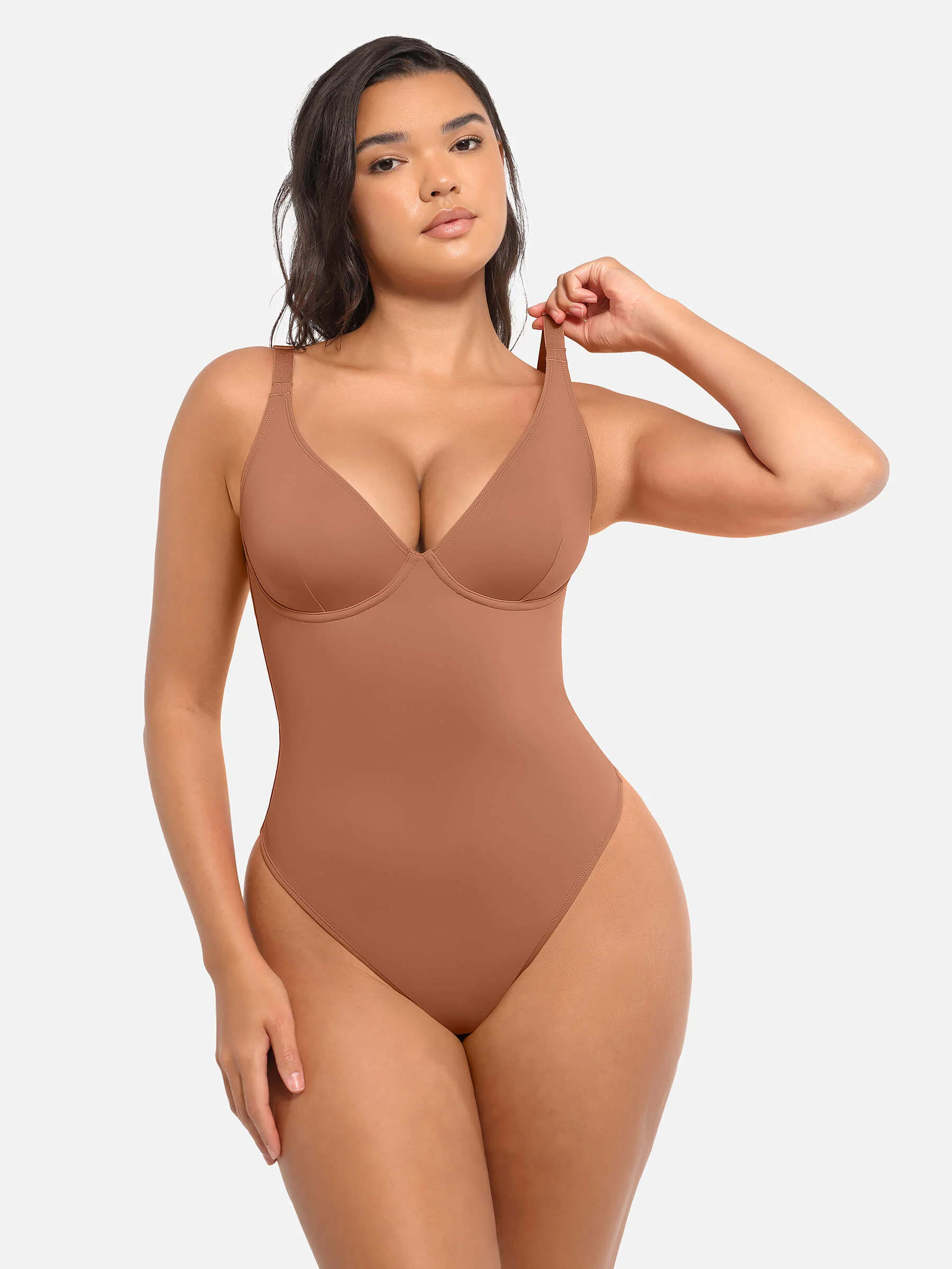 Feelingirl Deep V Neck Tummy Control Shapewear Bodysuit [BOGO] - Image 20