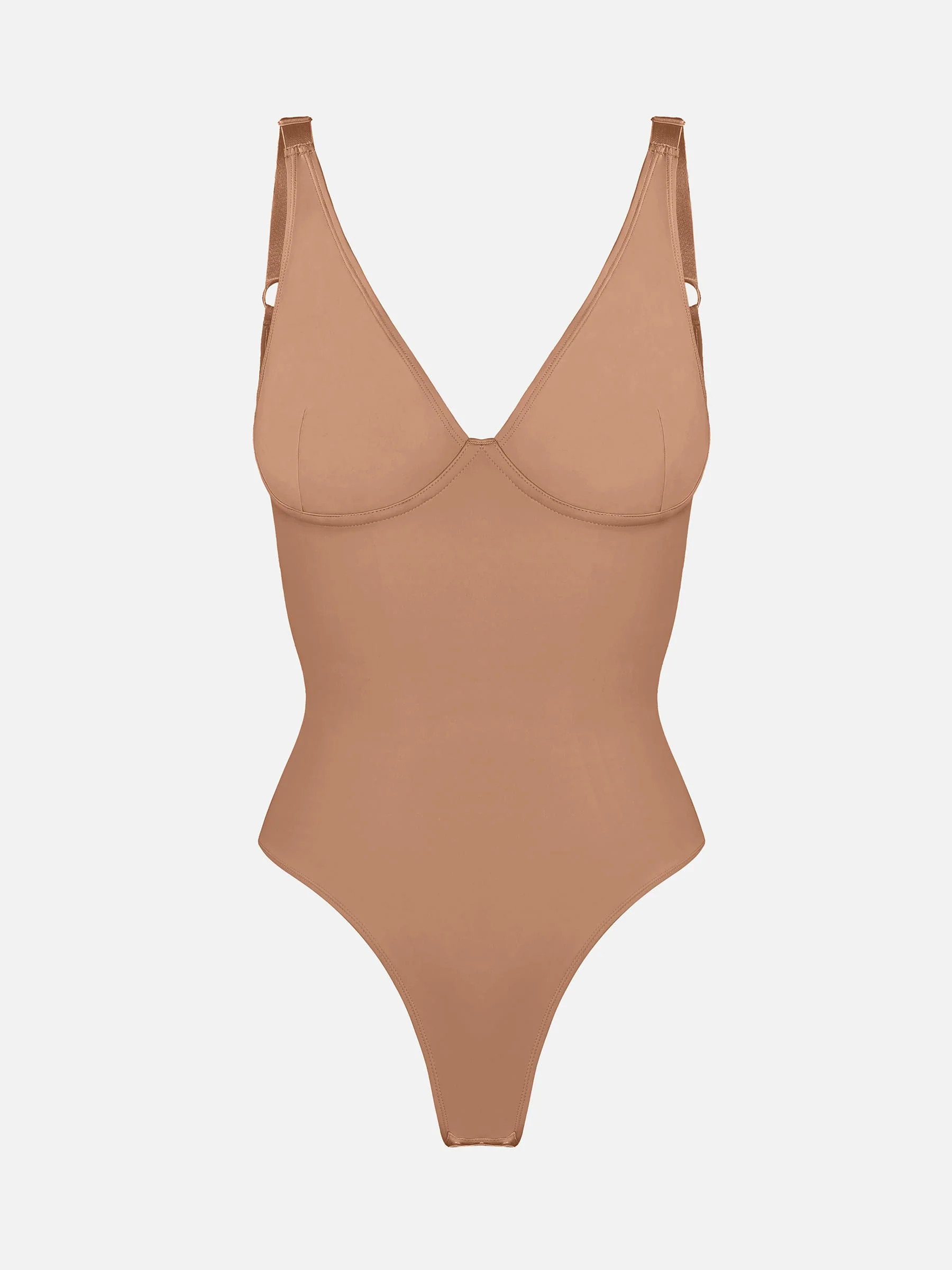 Feelingirl V Neck Tummy Control Bodysuit - Image 25