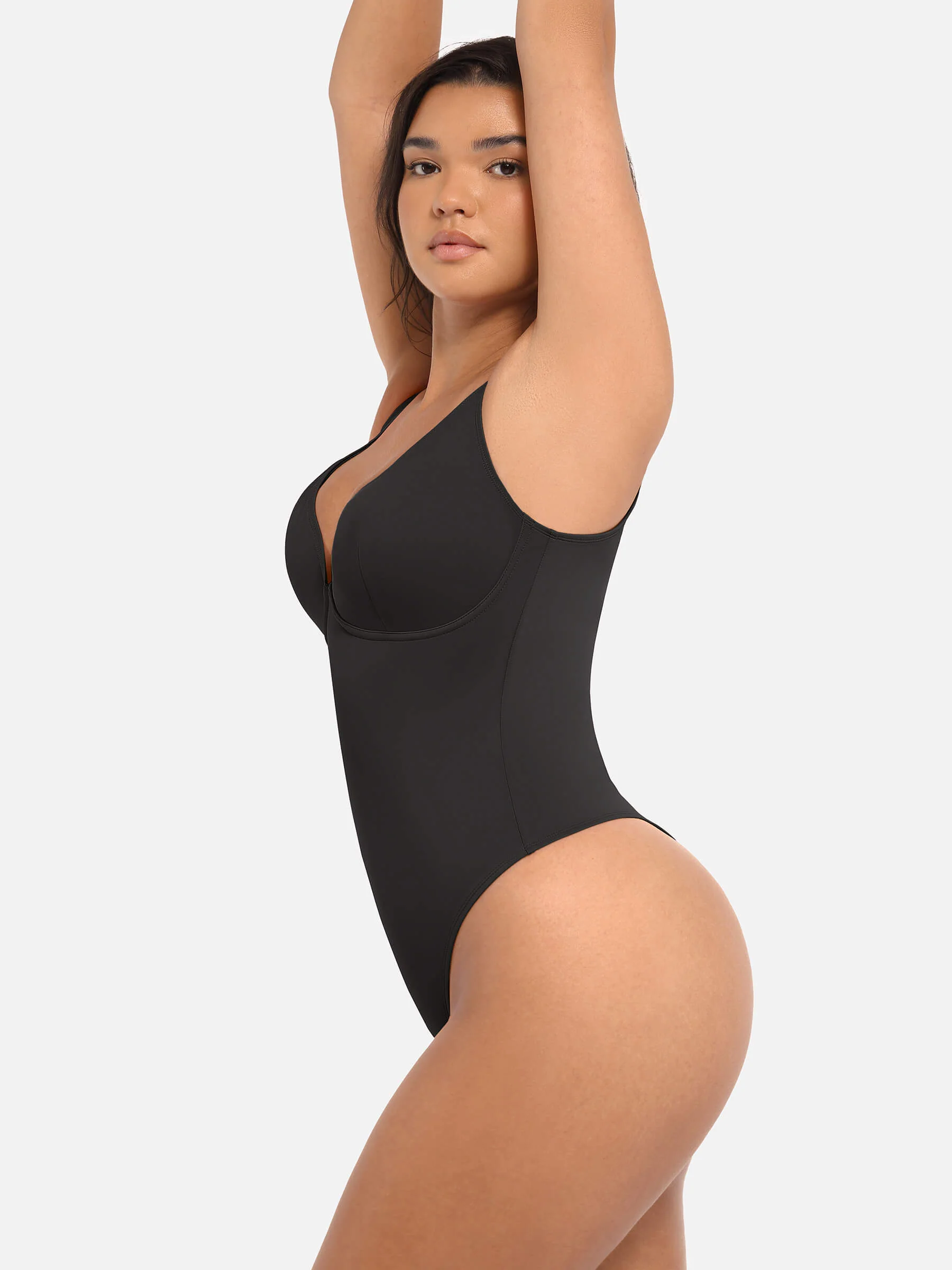 Feelingirl V Neck Tummy Control Bodysuit - Image 5