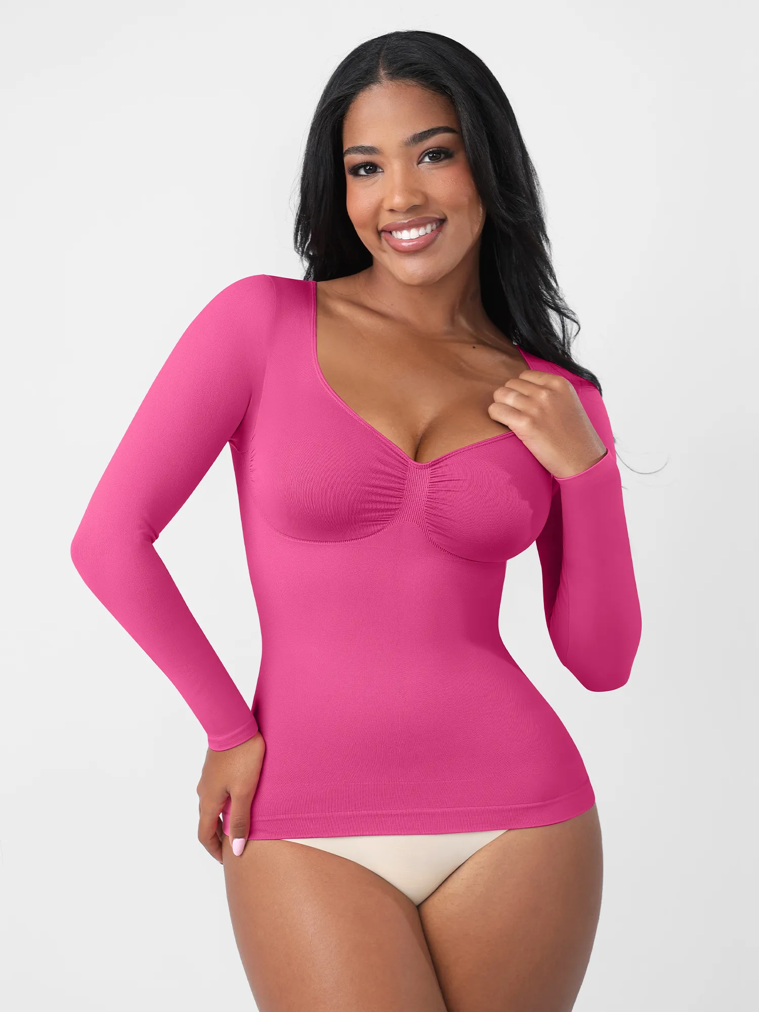 Feelingirl Everyday Seamless Long Sleeve Shaper - Image 25