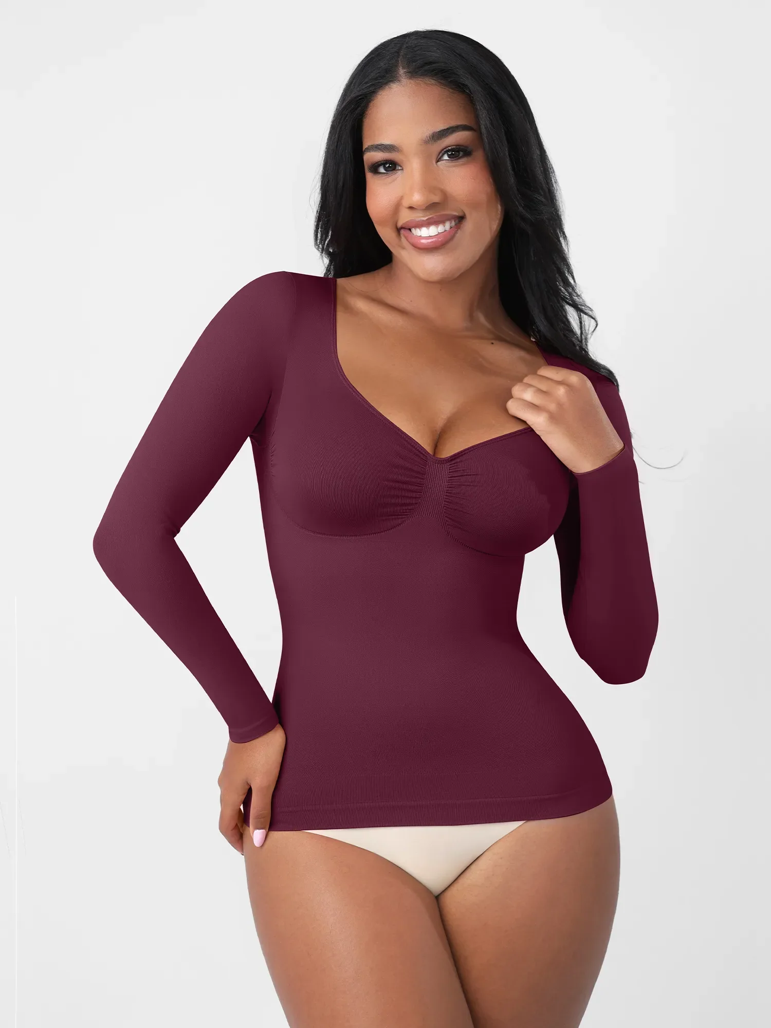 Feelingirl Everyday Seamless Long Sleeve Shaper - Image 33