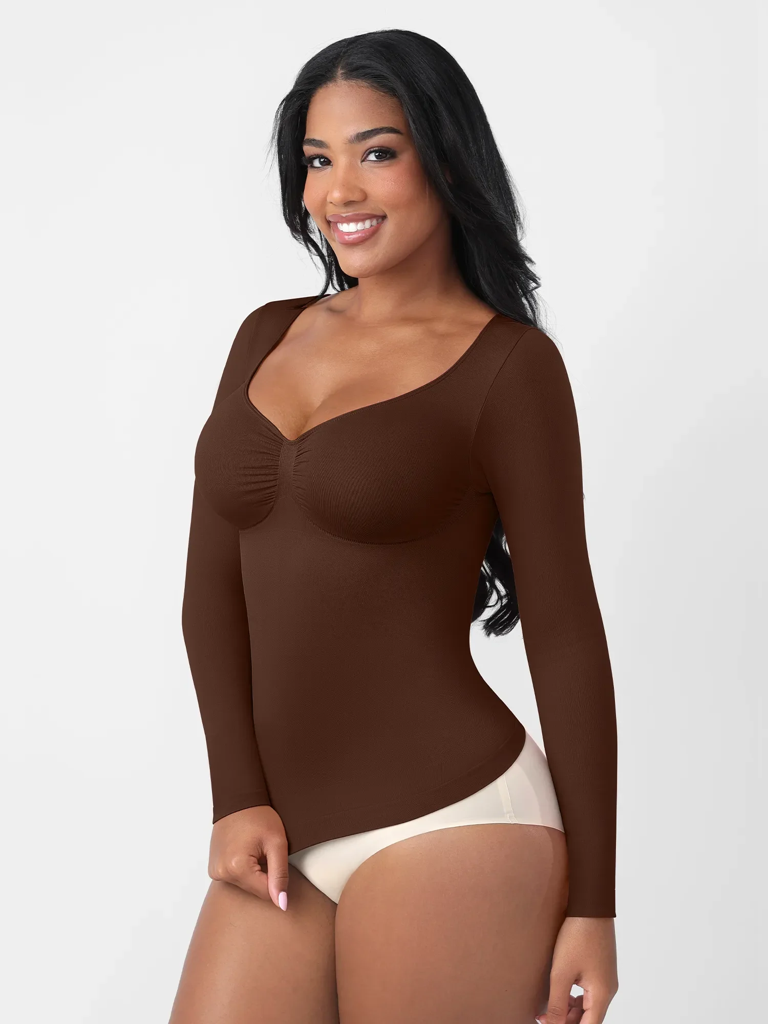 Feelingirl Everyday Seamless Long Sleeve Shaper - Image 4