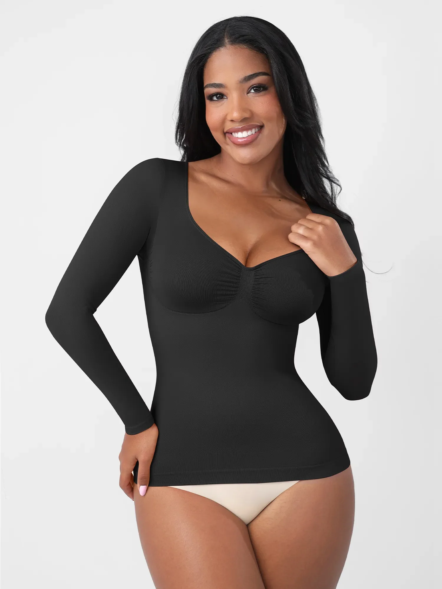 Feelingirl Everyday Seamless Long Sleeve Shaper - Image 9