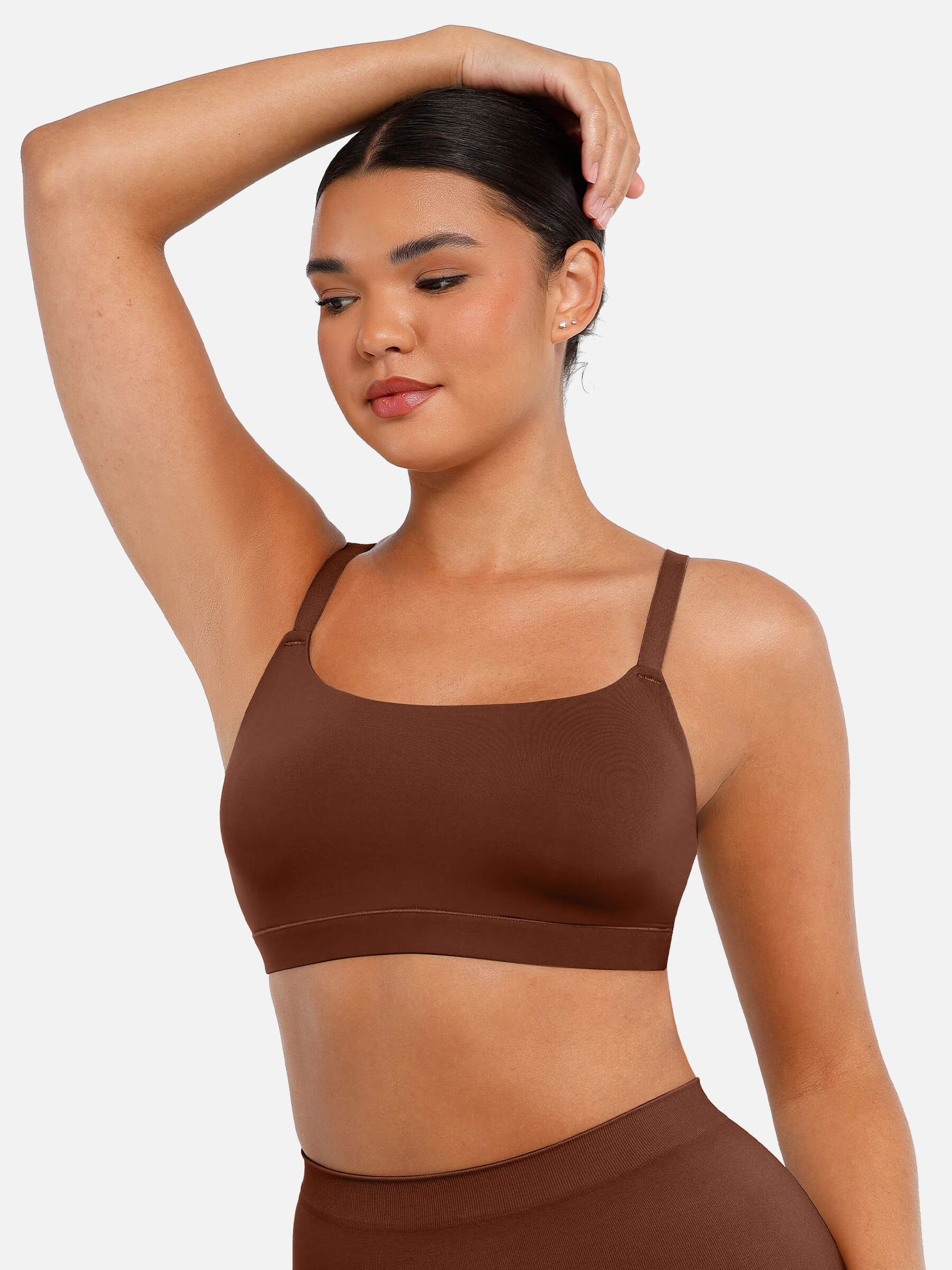 Feelingirl Everyday Wireless Invisible Square Neck Bra - Image 37