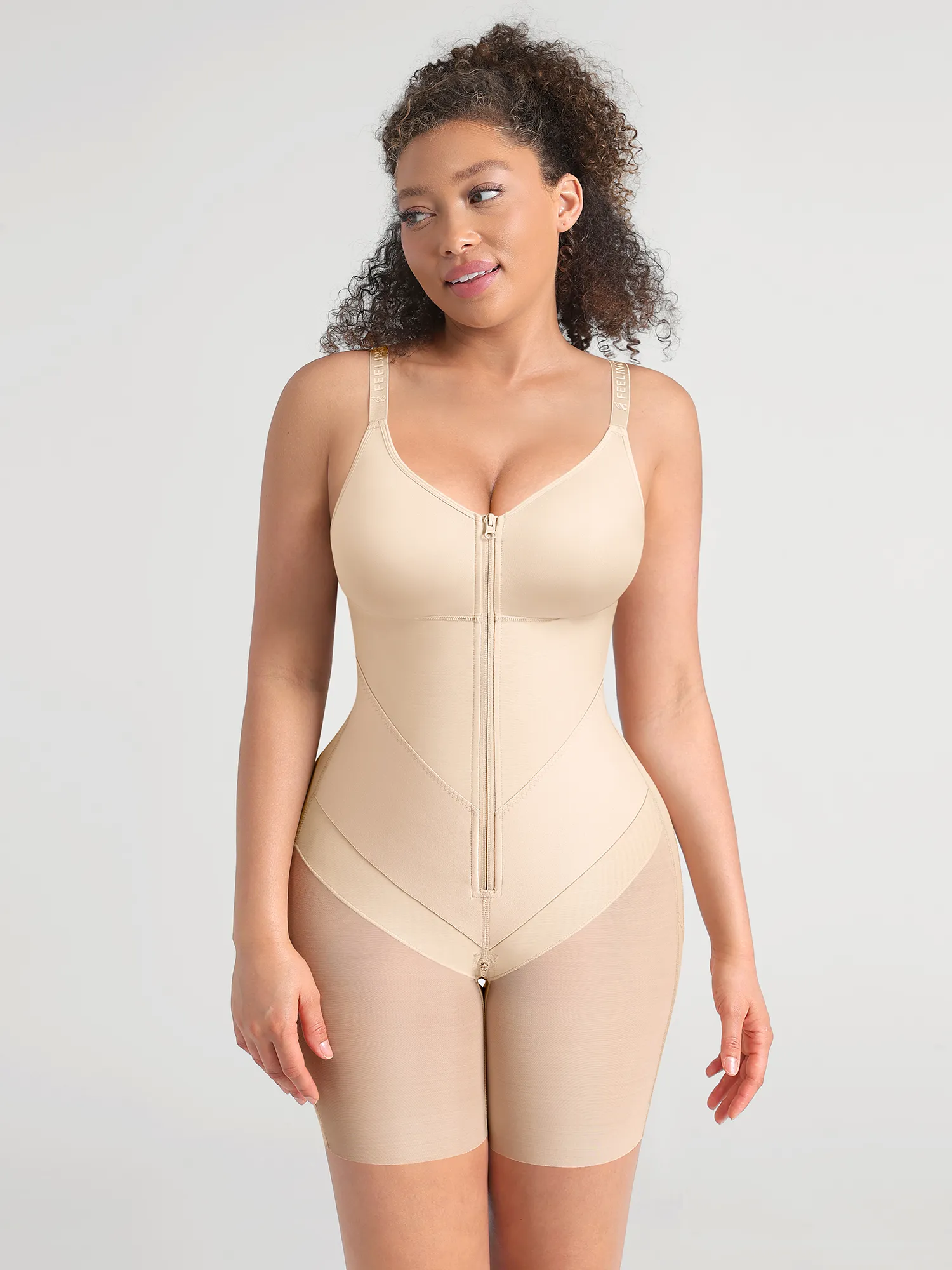 Feelingirl Full-Coverage Chest Faja Tummy Control Butt Lift Bodysuit - Image 15