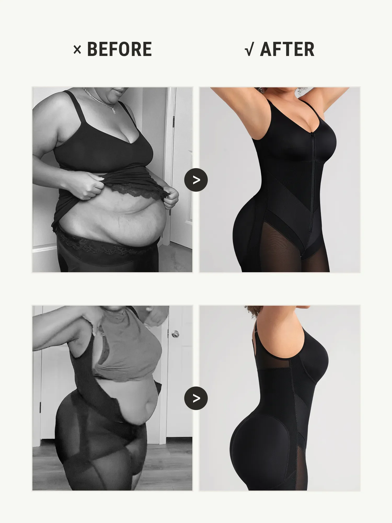 Feelingirl Full-Coverage Chest Faja Tummy Control Butt Lift Bodysuit - Image 22