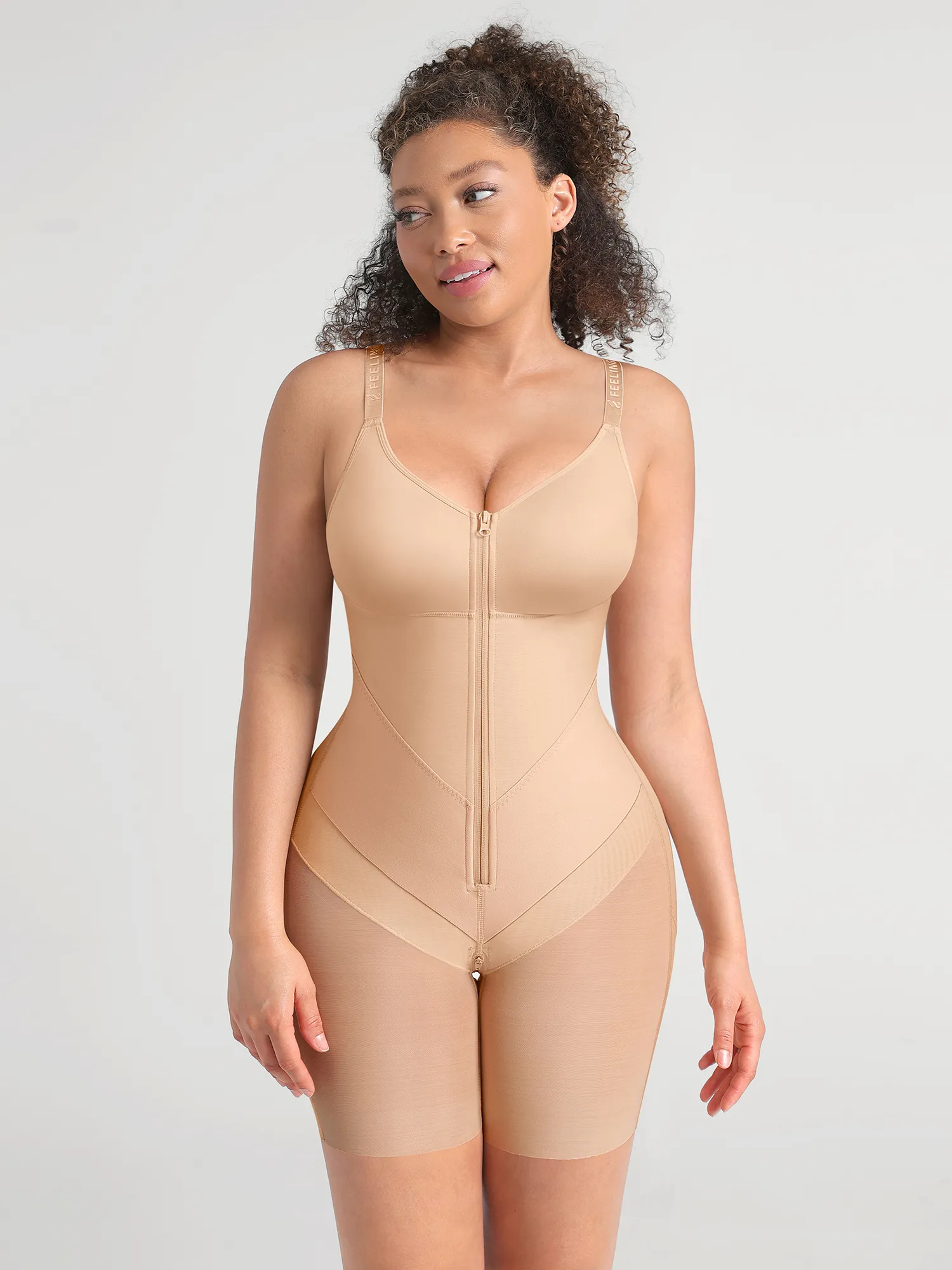 Feelingirl Full-Coverage Chest Faja Tummy Control Butt Lift Bodysuit - Image 23