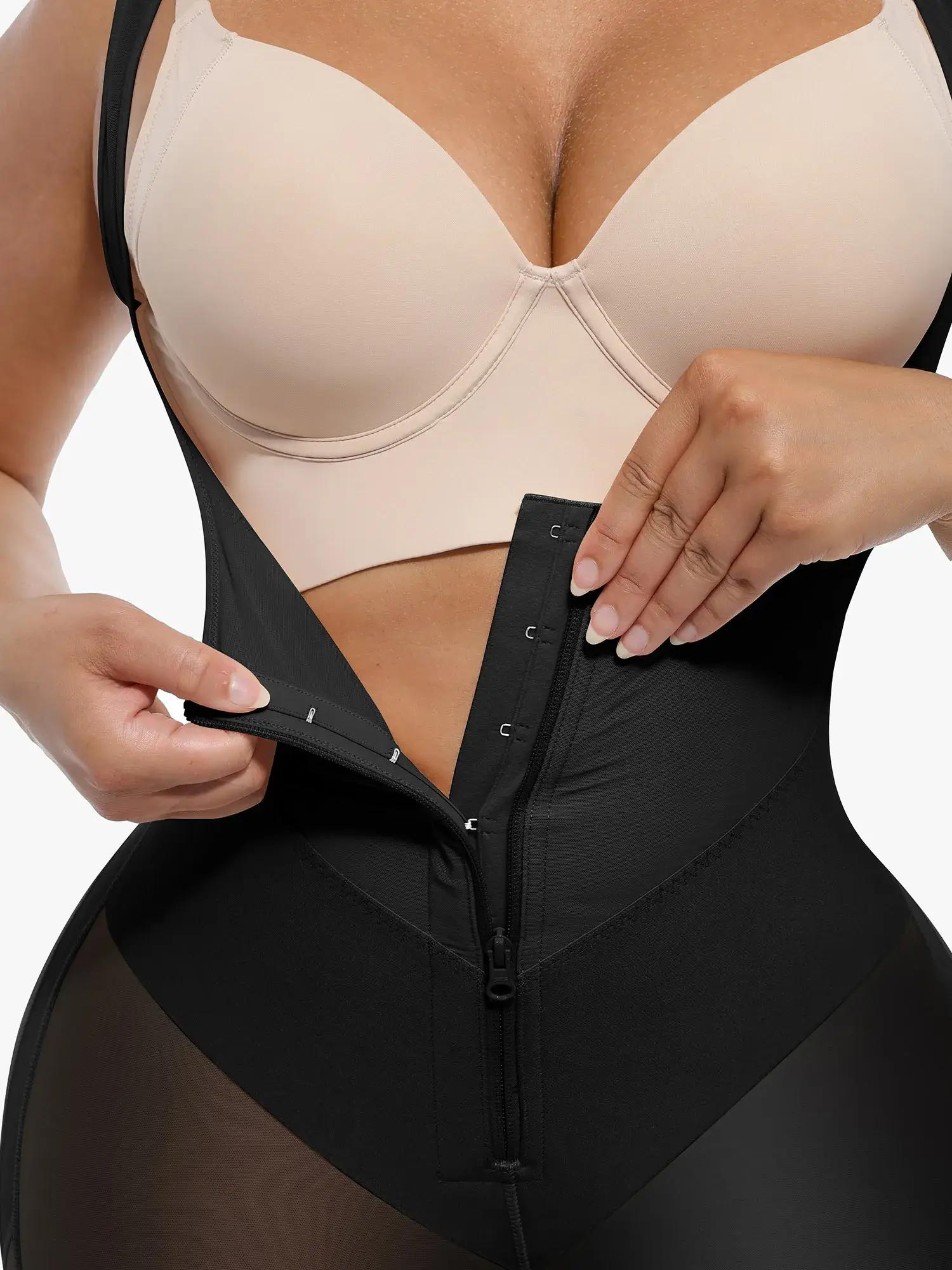 Feelingirl U-Shaped Shaping Lift Bodysuit & Unlined Soft Bra Bundle - Image 7