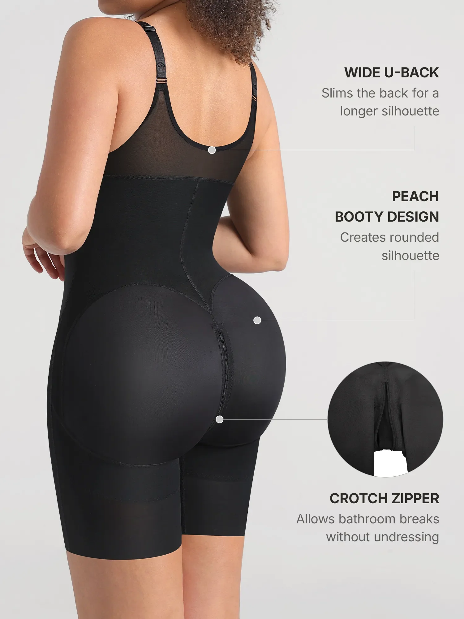 Feelingirl Full-Coverage Chest Faja Tummy Control Butt Lift Bodysuit - Image 4