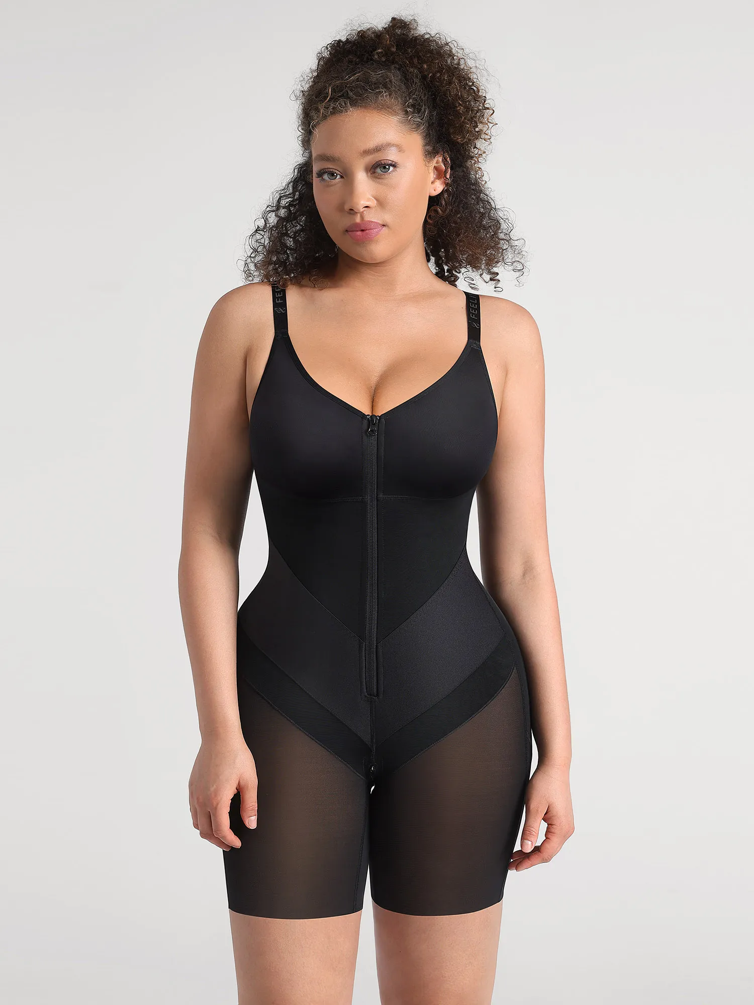 Feelingirl Full-Coverage Chest Faja Tummy Control Butt Lift Bodysuit - Image 6