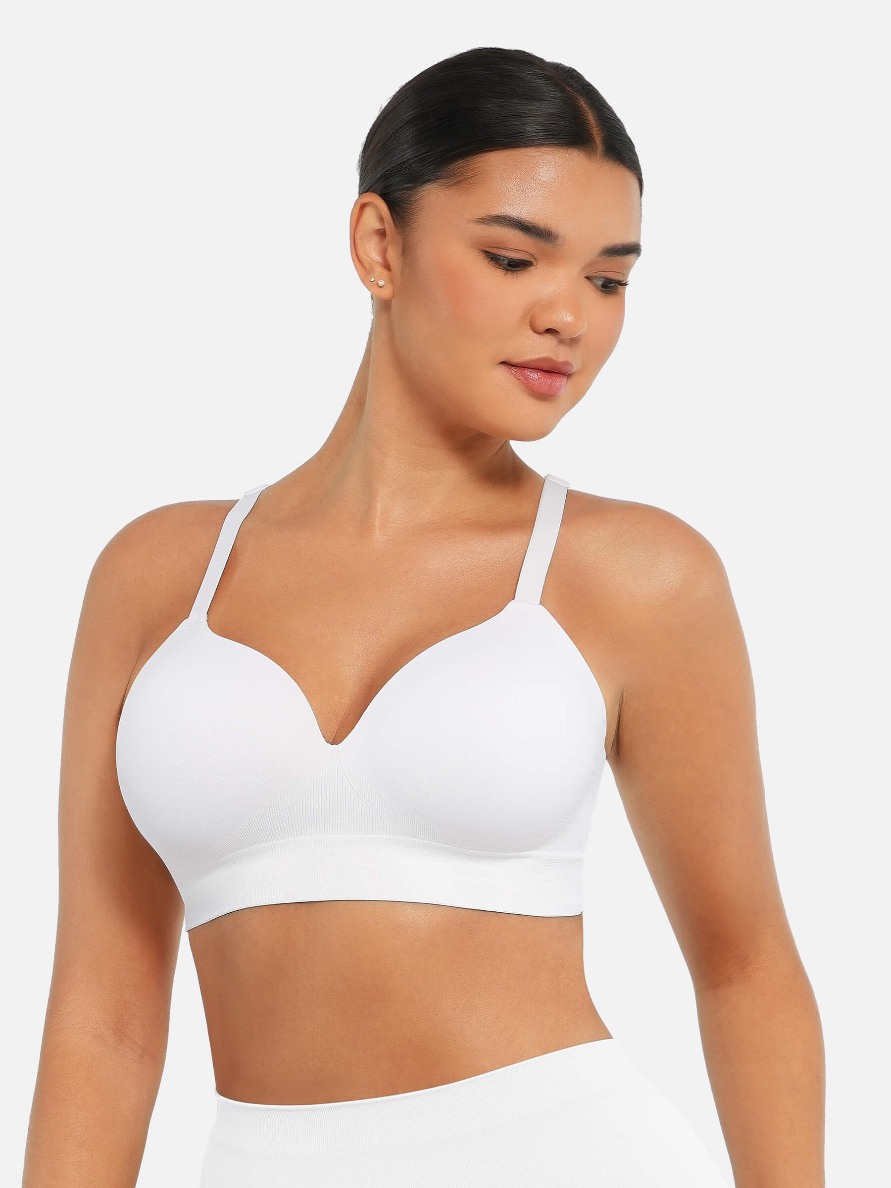 Feelingirl Wireless Push-Up Seamless Comfort Full Coverage Bra Bundle - Image 36