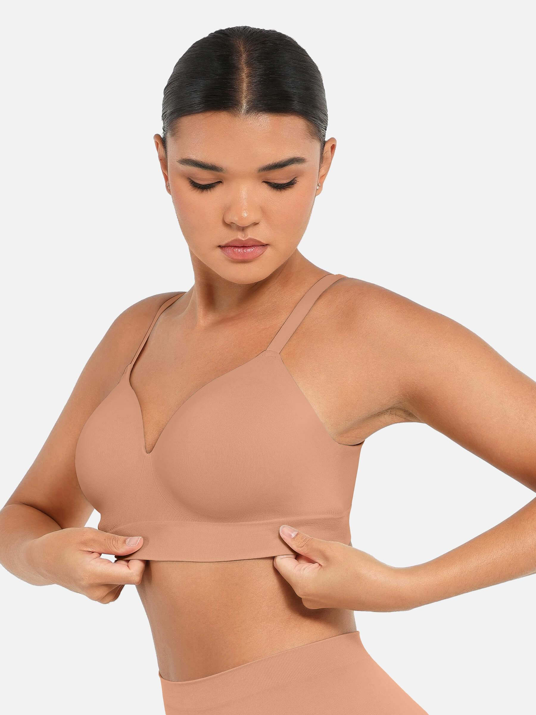 Feelingirl Wireless Push-Up Seamless Comfort Full Coverage Bra Bundle - Image 5