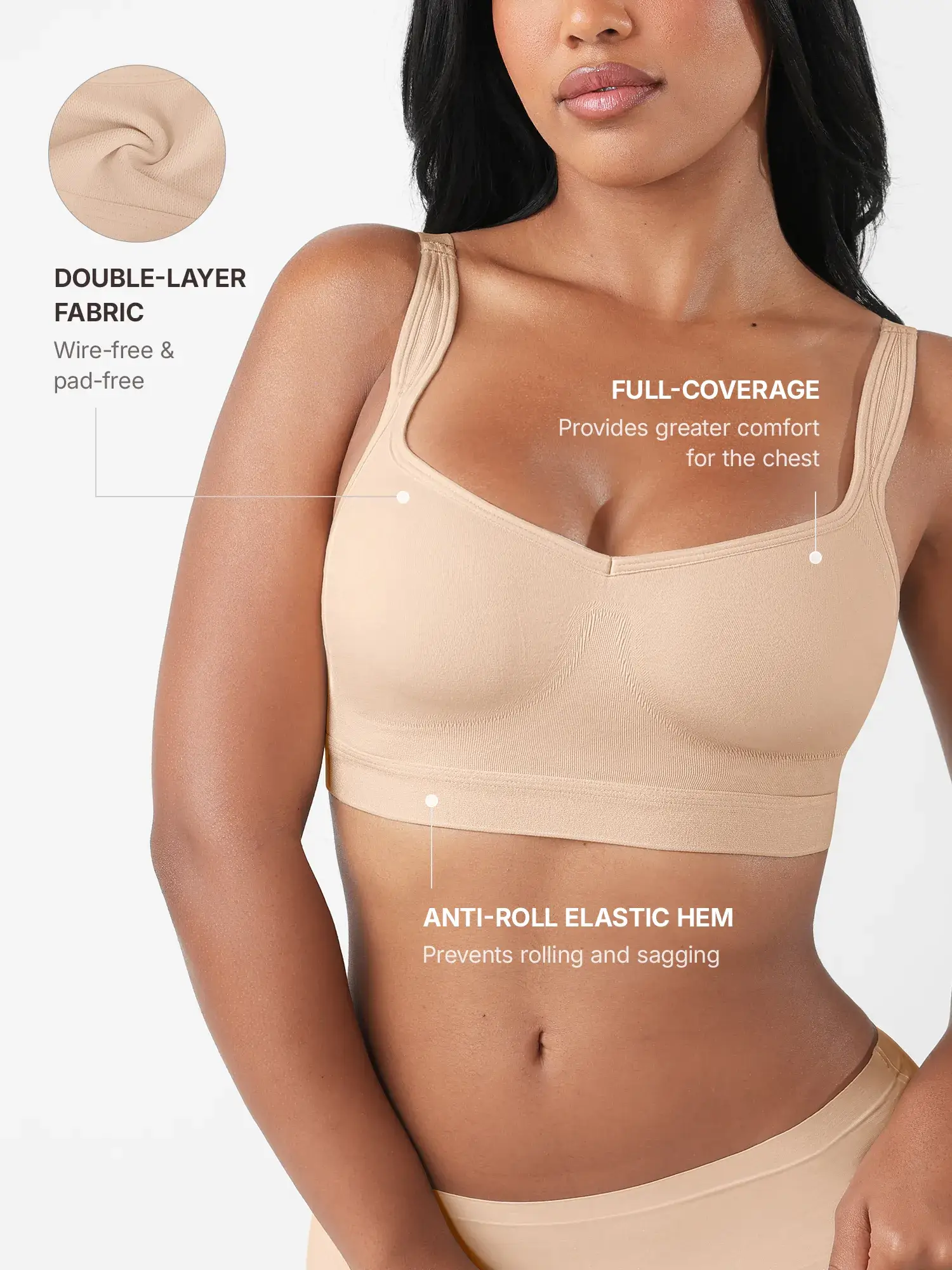 Feelingirl Full Coverage Smoothing Wireless Bra - Image 18