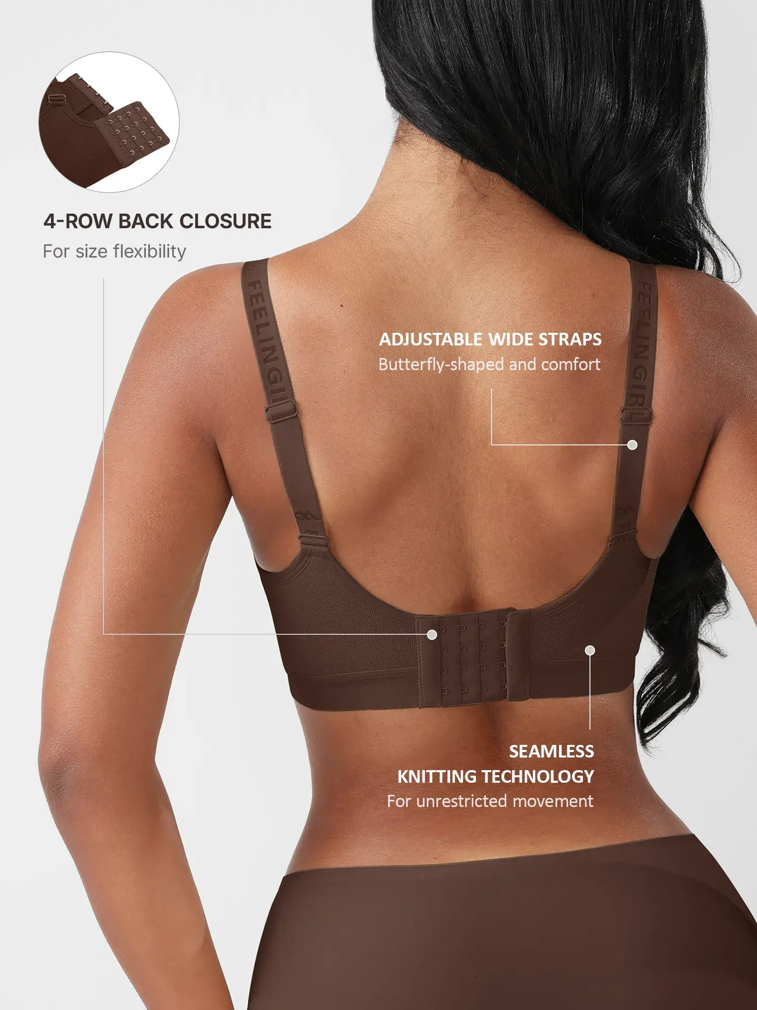 Feelingirl Full Coverage Smoothing Wireless Bra - Image 4