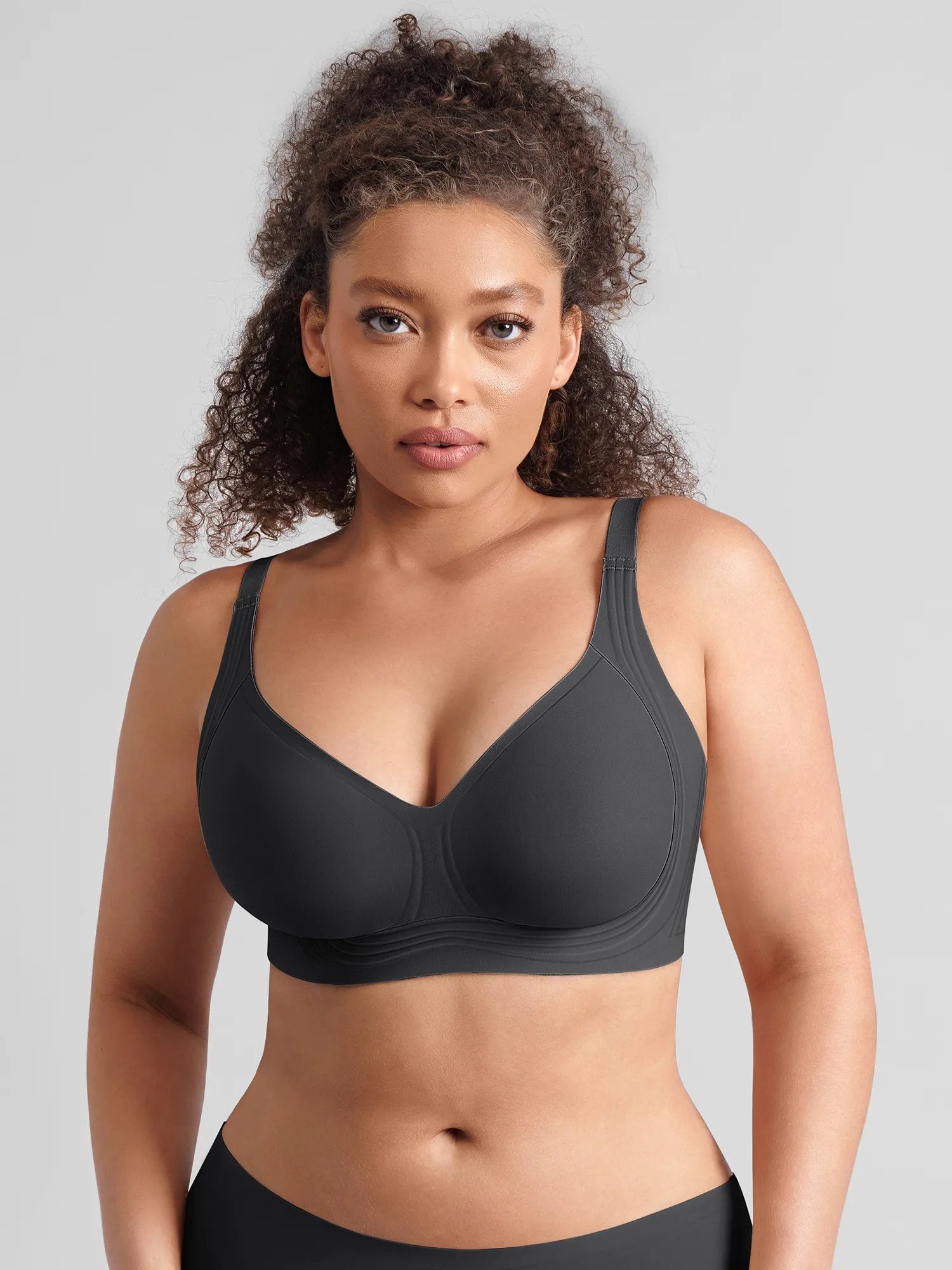 Feelingirl Jelly-Support Comfort Wireless Seamless Plunge Bra - Image 10