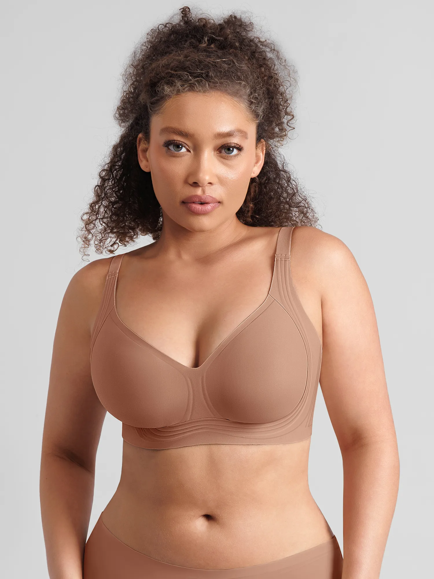 Feelingirl Jelly-Support Comfort Wireless Seamless Plunge Bra - Image 15